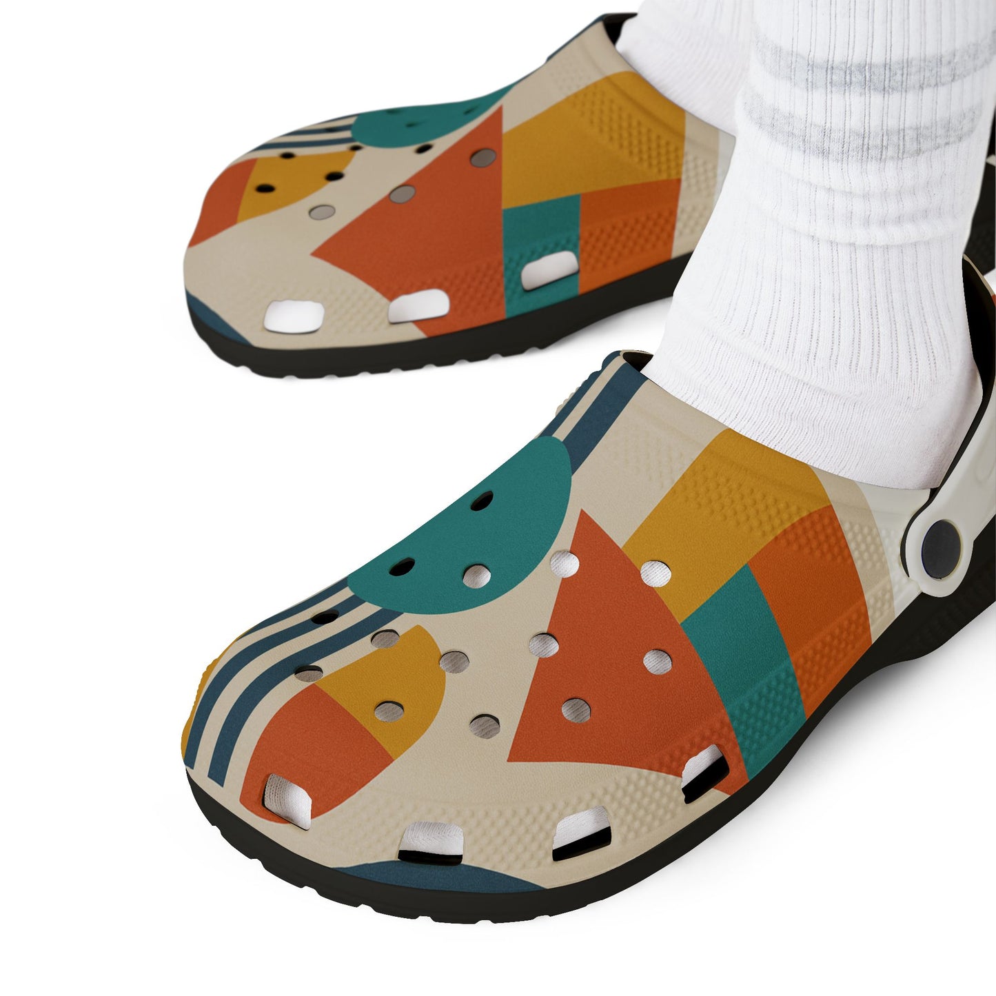 Stylish EVA Foam Rubber Clogs - Colorful AOP Design for Comfort & Fun, Perfect for Summer, Casual Outings, Garden Wear, Gift Ideas