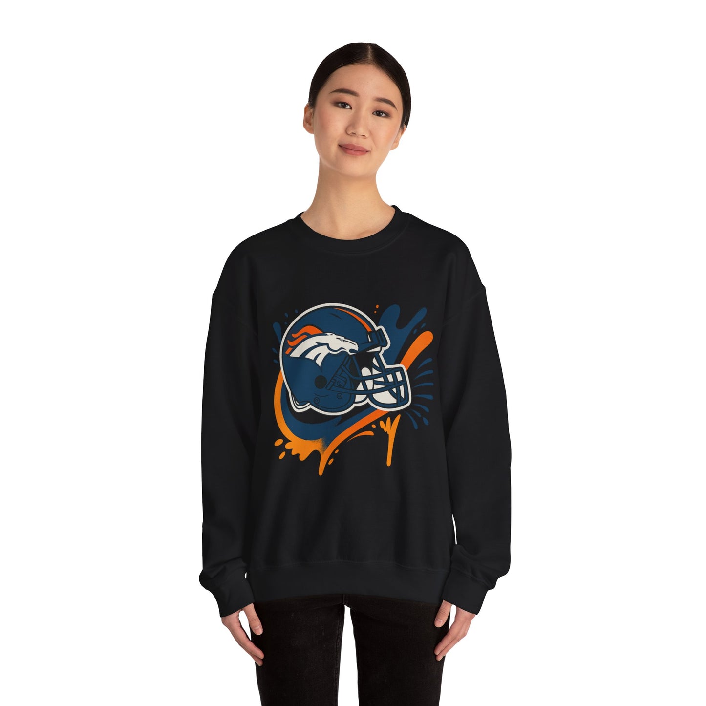 Denver Broncos Crewneck Sweatshirt, Football Fan Gear, Unisex Sports Apparel, Game Day Outfit, Perfect Gift for Fans