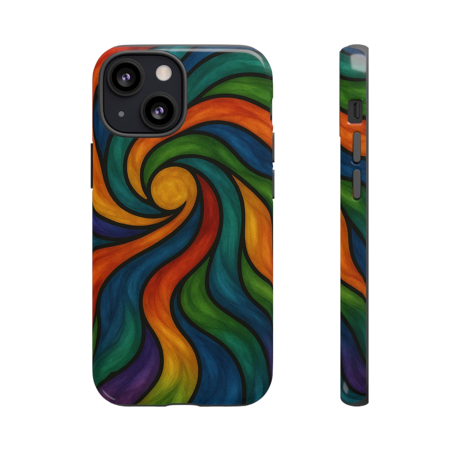 Colorful Swirl Phone Case | Tough Cases, Vibrant Design, Gift for Art Lovers, Funky Case, Unique Phone Accessories