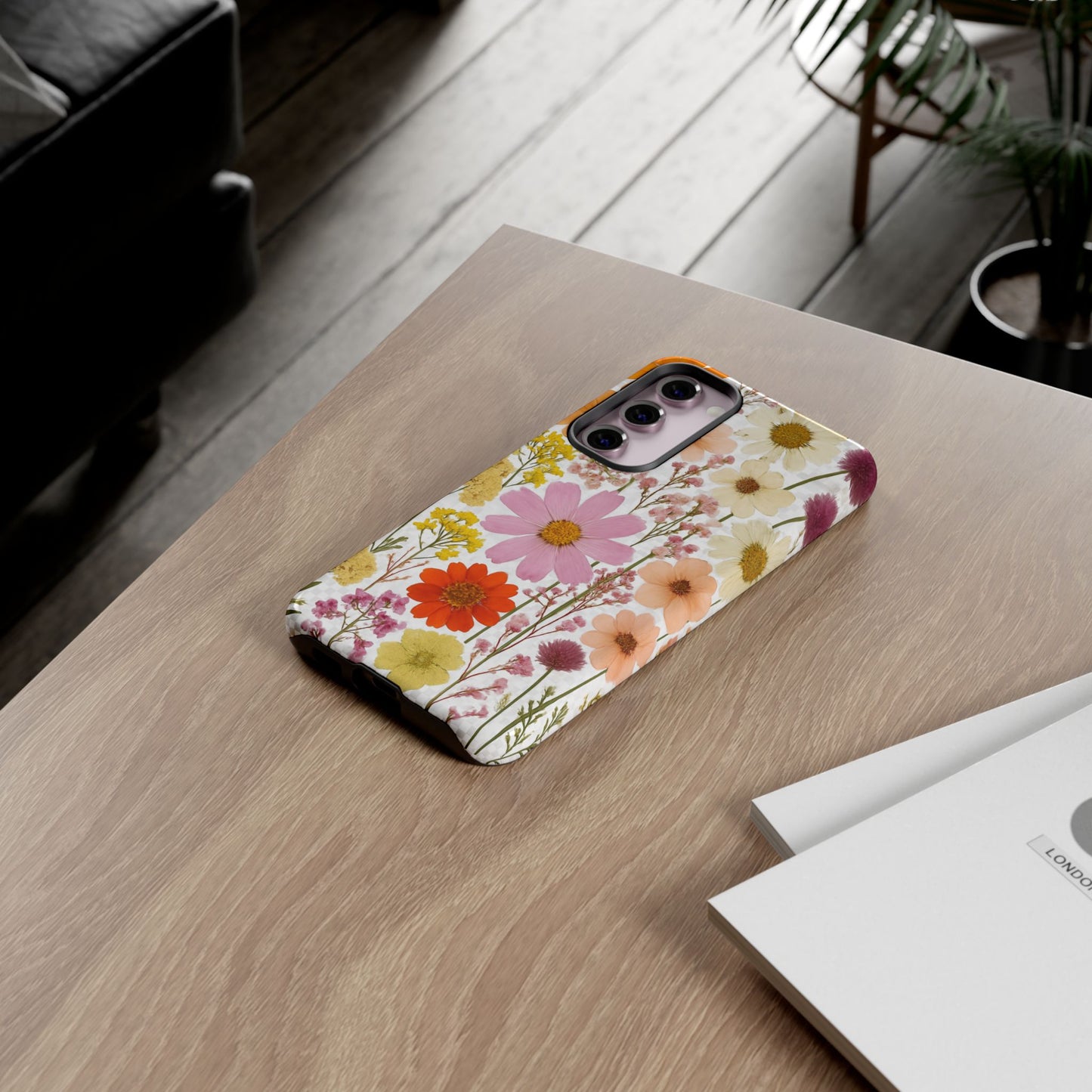 Floral Phone Case - Tough Cases, Stylish Protective Cover, Flower Design, Trendy Gift, Nature Lover Accessory, DRIED FLOWERS
