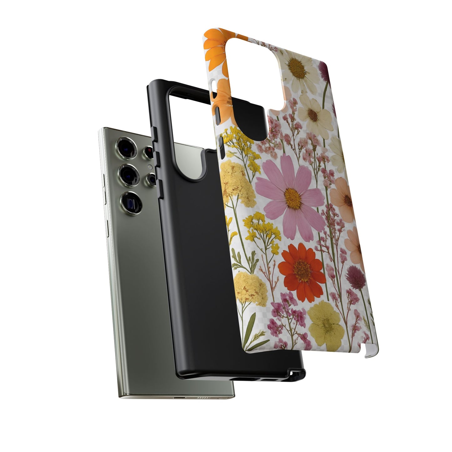 Floral Phone Case - Tough Cases, Stylish Protective Cover, Flower Design, Trendy Gift, Nature Lover Accessory, DRIED FLOWERS