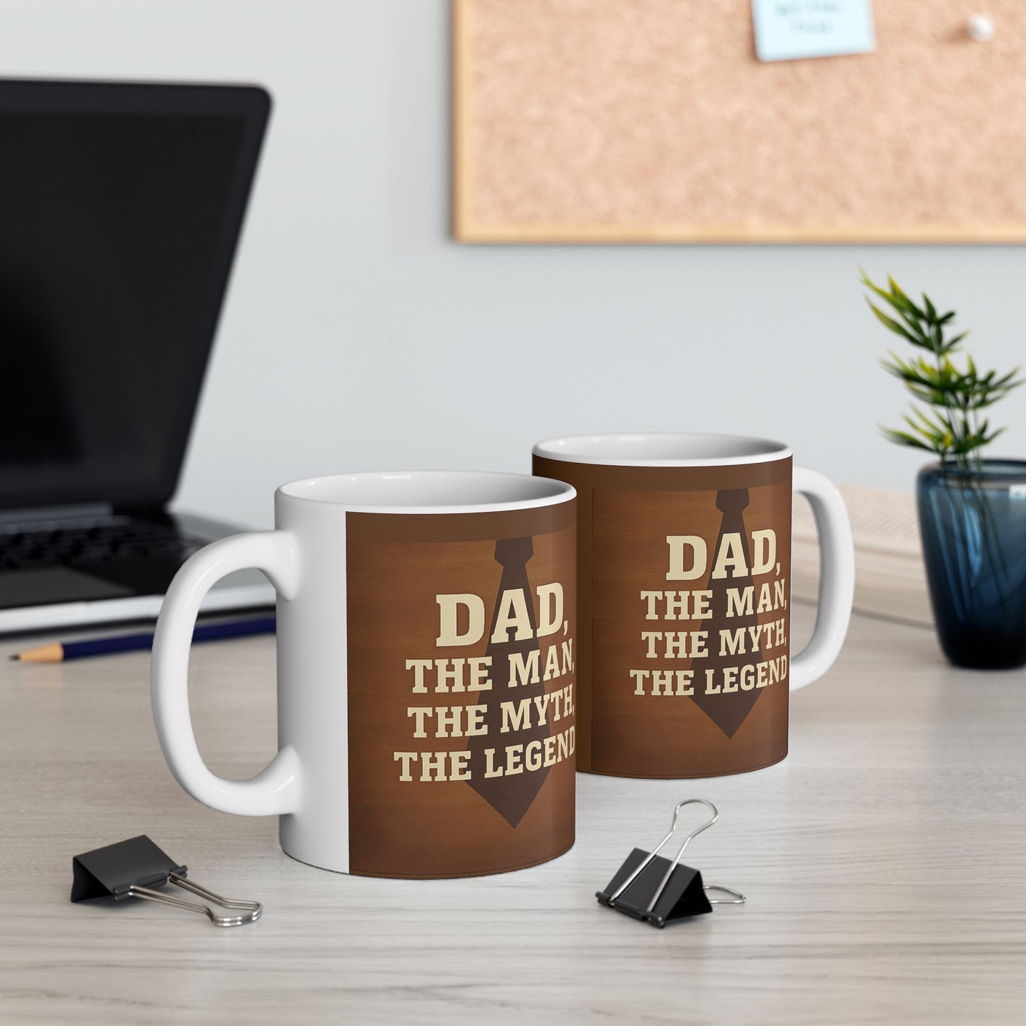 Father's Day Quote Ceramic Mug, Gift for Dad, All Occasion Coffee Mug, Inspirational Beverage Cup, Dad's Birthday Present