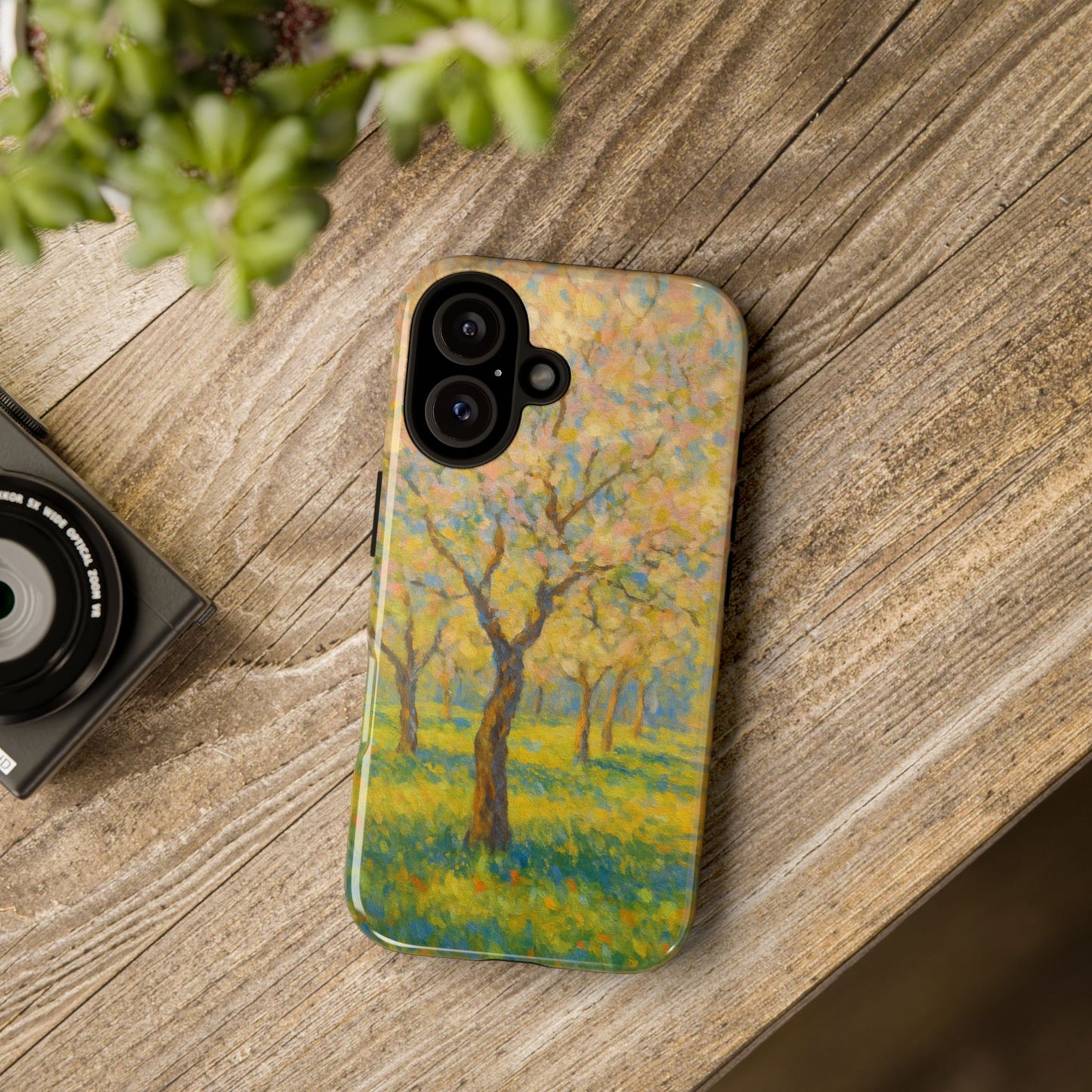 Artistic Phone Case, Tough Phone Case, Flower Tree Case, Spring Decor, Unique Phone Cover, Nature Lover Gift