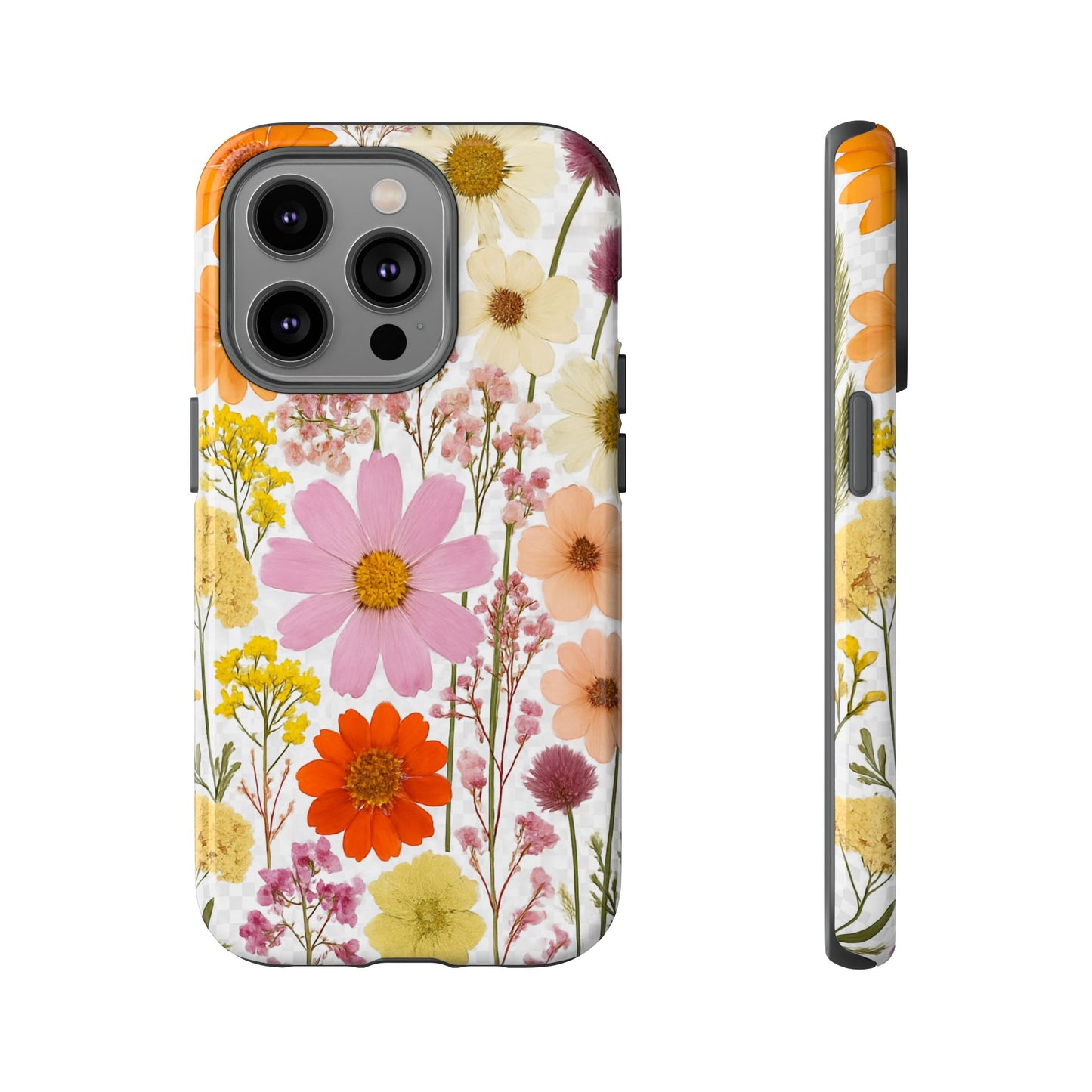 Floral Phone Case - Tough Cases, Stylish Protective Cover, Flower Design, Trendy Gift, Nature Lover Accessory, DRIED FLOWERS