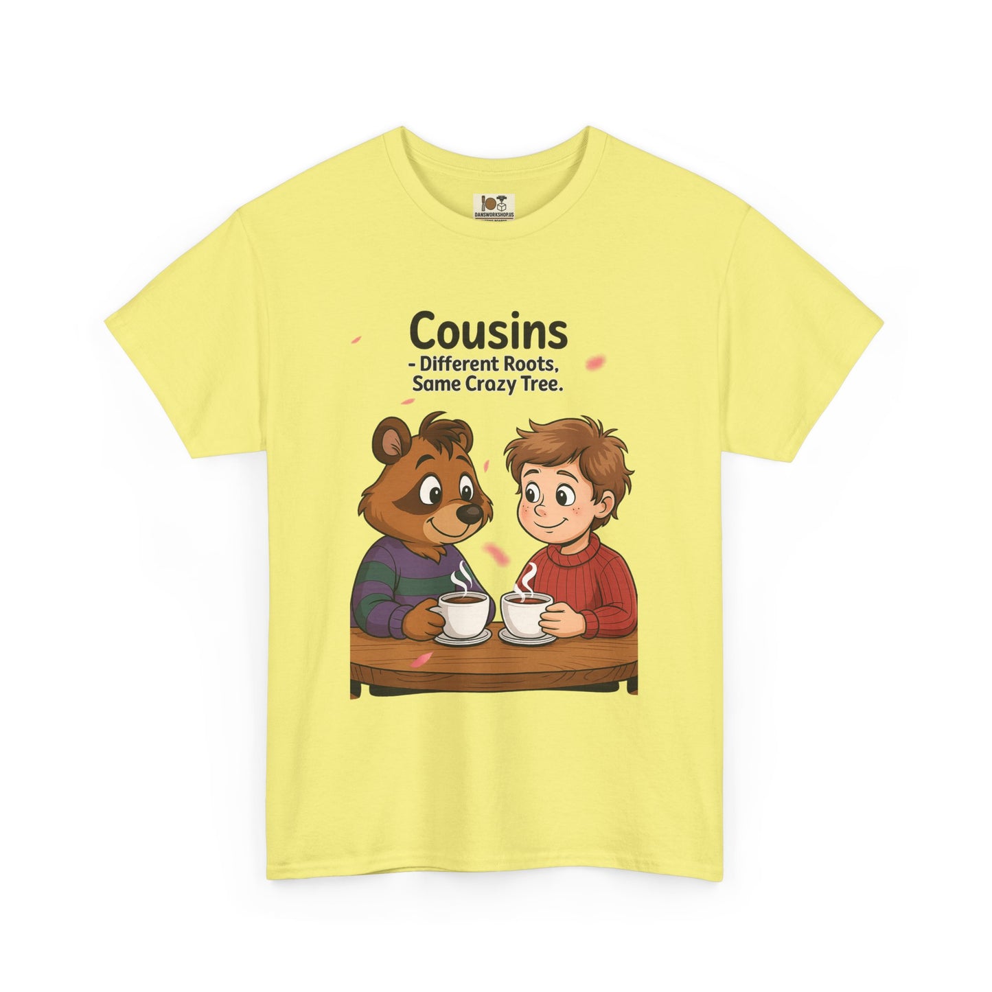 Cousins Coffee Tee - Cute Graphic T-Shirt for Family, Cousins Gift, Funny Tee, Casual Wear, Birthday Gift