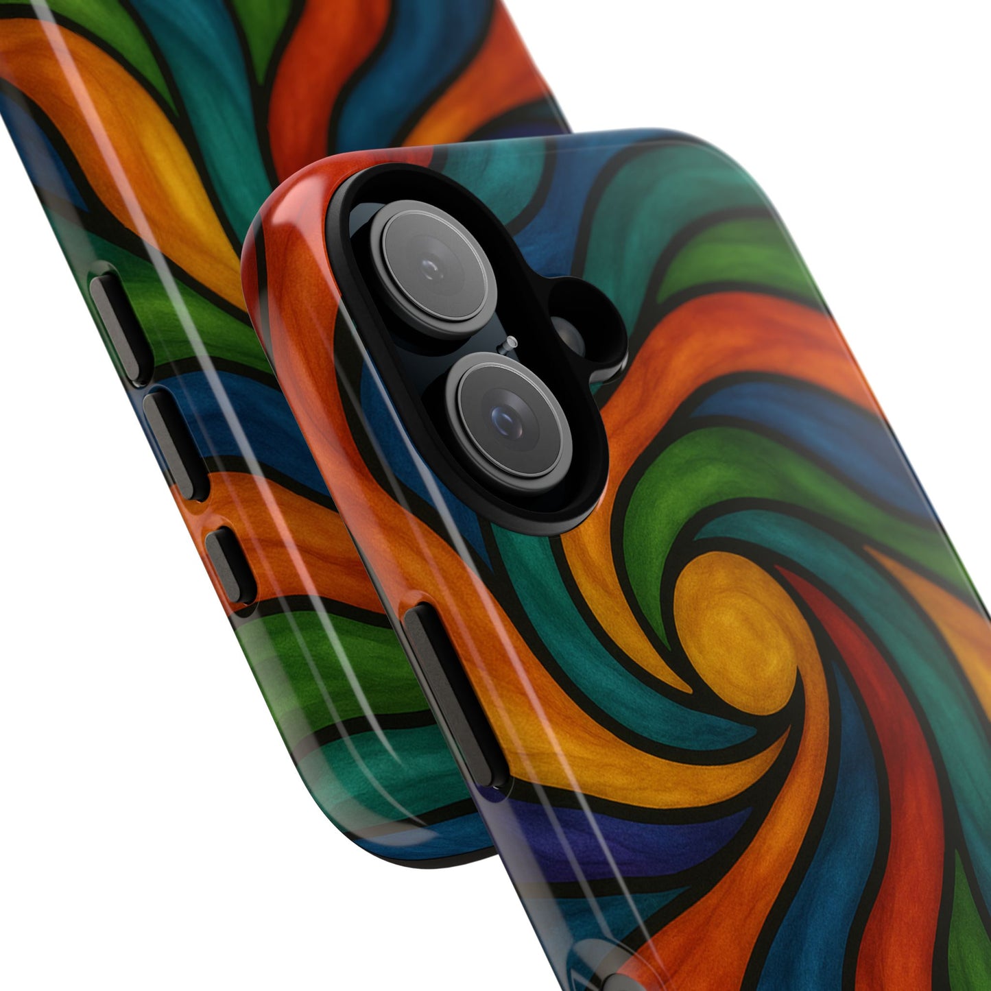 Colorful Swirl Phone Case | Tough Cases, Vibrant Design, Gift for Art Lovers, Funky Case, Unique Phone Accessories