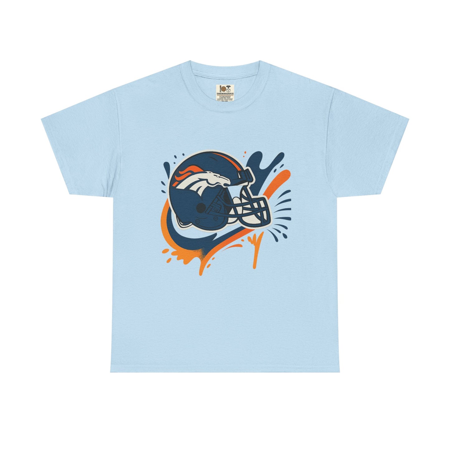 Denver Broncos Heavy Cotton Tee, Sports Team Shirt, Game Day Apparel, Unisex T-Shirt, Football Fan Gift, Denver Merchandise