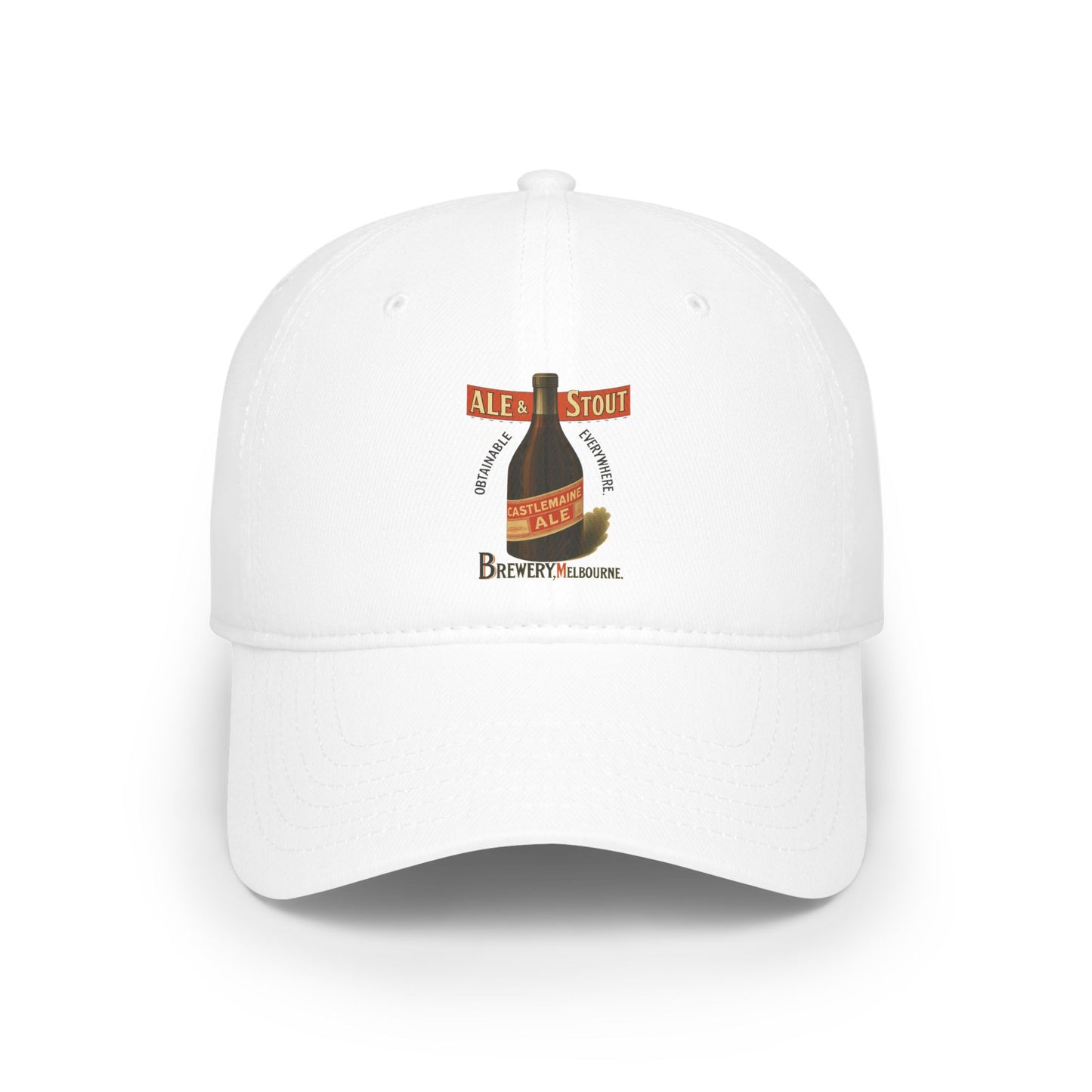 Beer Lover's Low Profile Baseball Cap, Stout Cap, Brewery Gift, Casual Headwear, Summer Hat, Craft Beer Merch