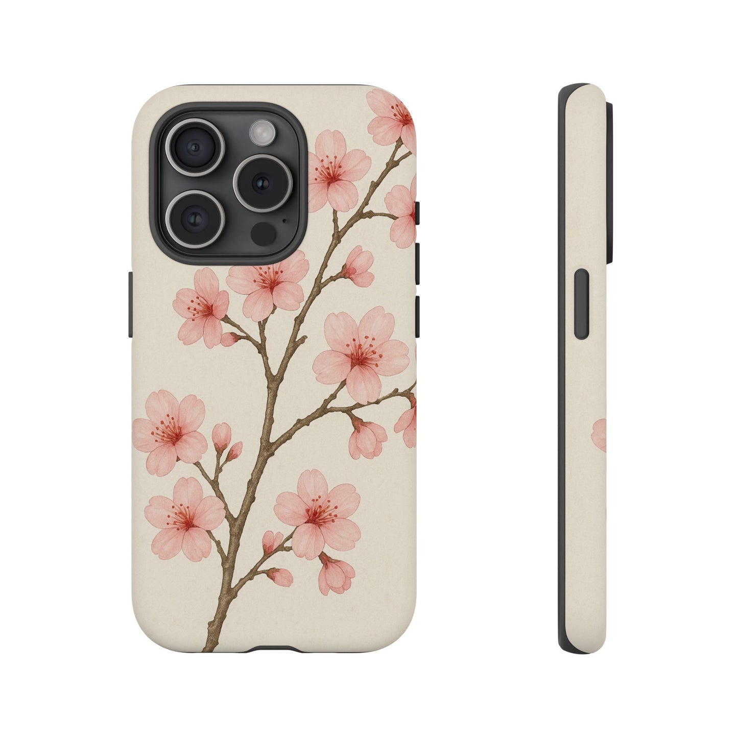 Cherry Blossom Phone Case, Floral Phone Cover, Tough Case for Gifts, Spring Decor, Cute Tech Accessories, Nature Lover's Gift