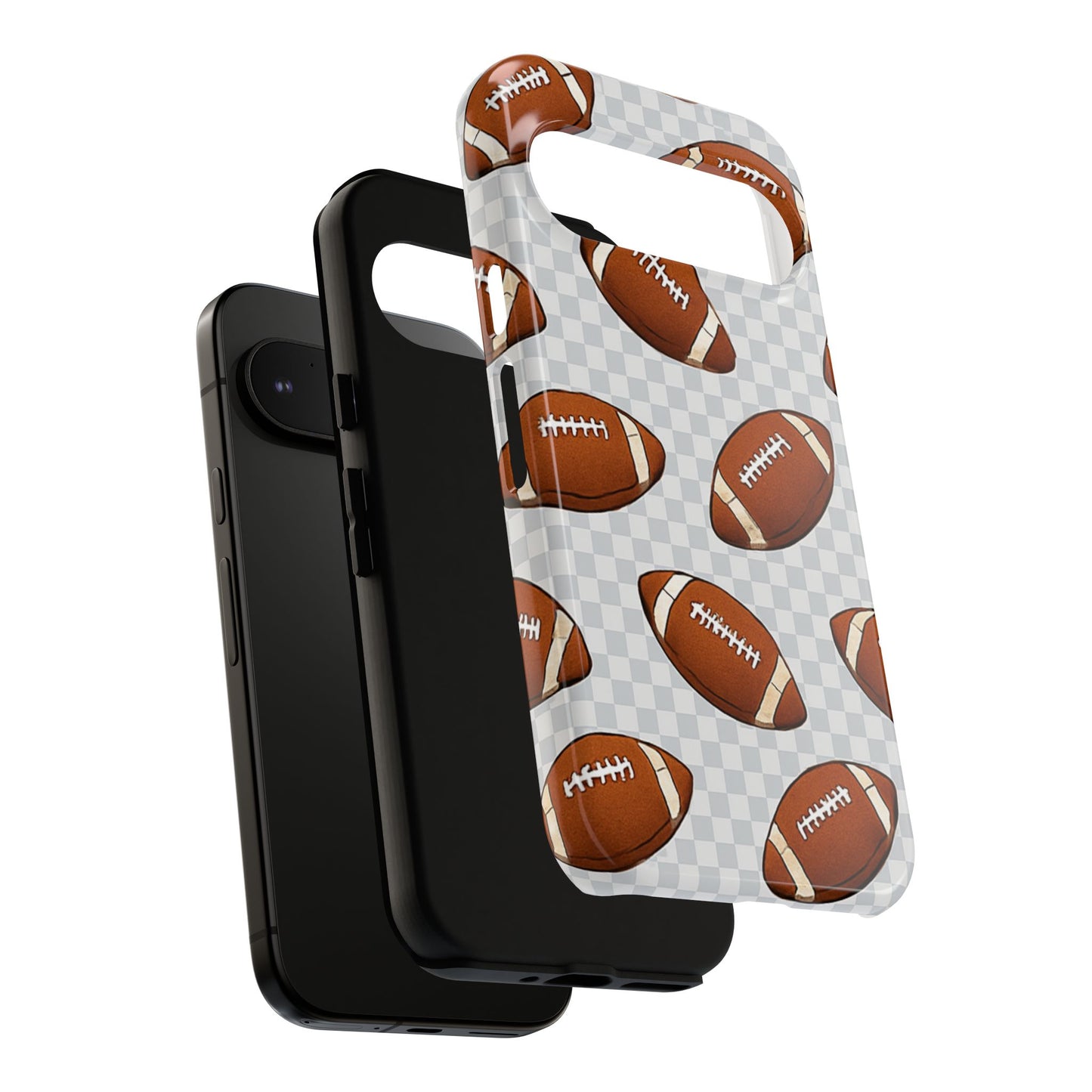Football Phone Case, Tough Cases for Sports Fans, Unique Gift for Football Lovers, Protective Decor, Athletic Accessories