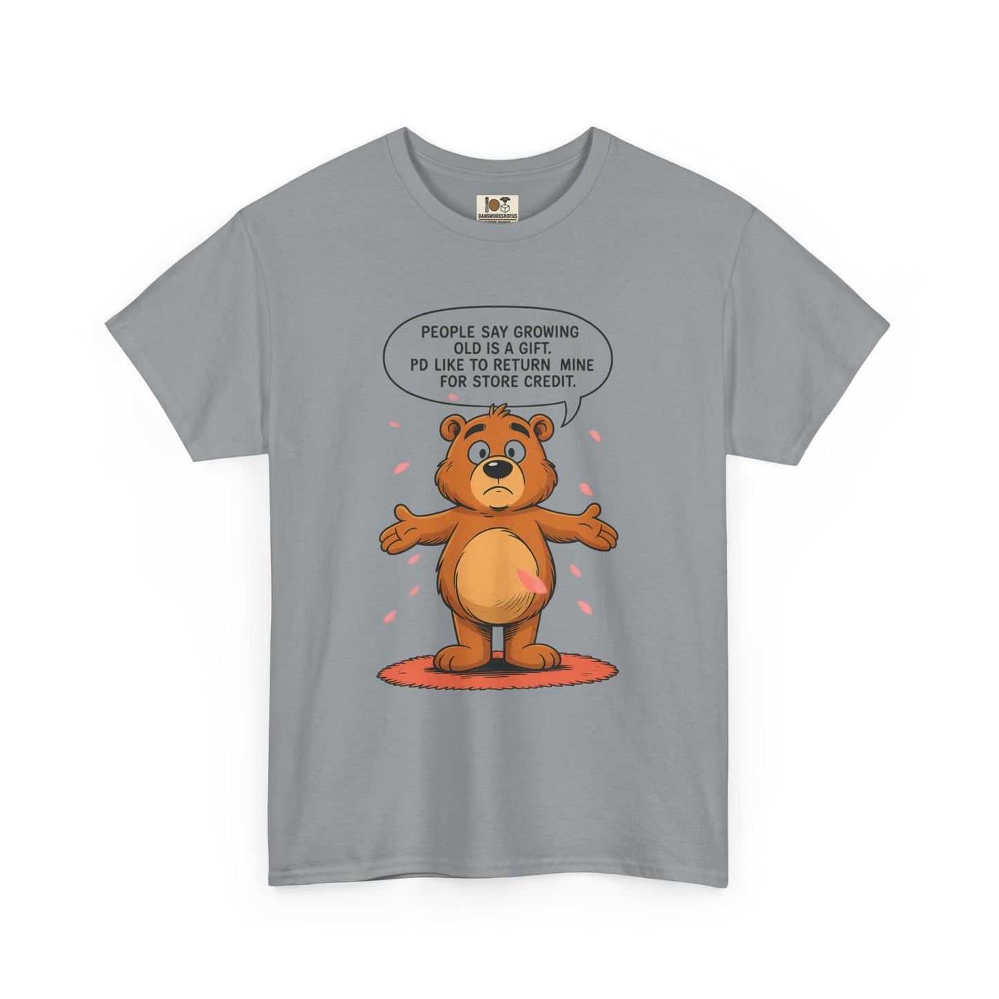 Funny Unisex Bear Tee, Humorous Gift for Dad, Comfy Casual Shirt, Gift for Birthdays, Father's Day, Animal Lover Apparel