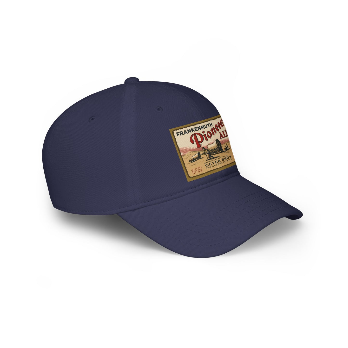 Vintage Pioneer Ale Baseball Cap - Red Adjustable Hat, Great for Breweries, Outdoor Events, Gifts, and Casual Wear