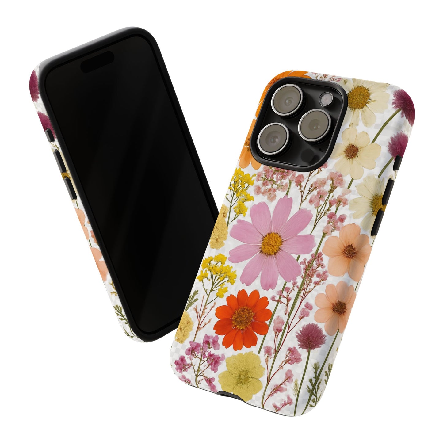 Floral Phone Case - Tough Cases, Stylish Protective Cover, Flower Design, Trendy Gift, Nature Lover Accessory, DRIED FLOWERS
