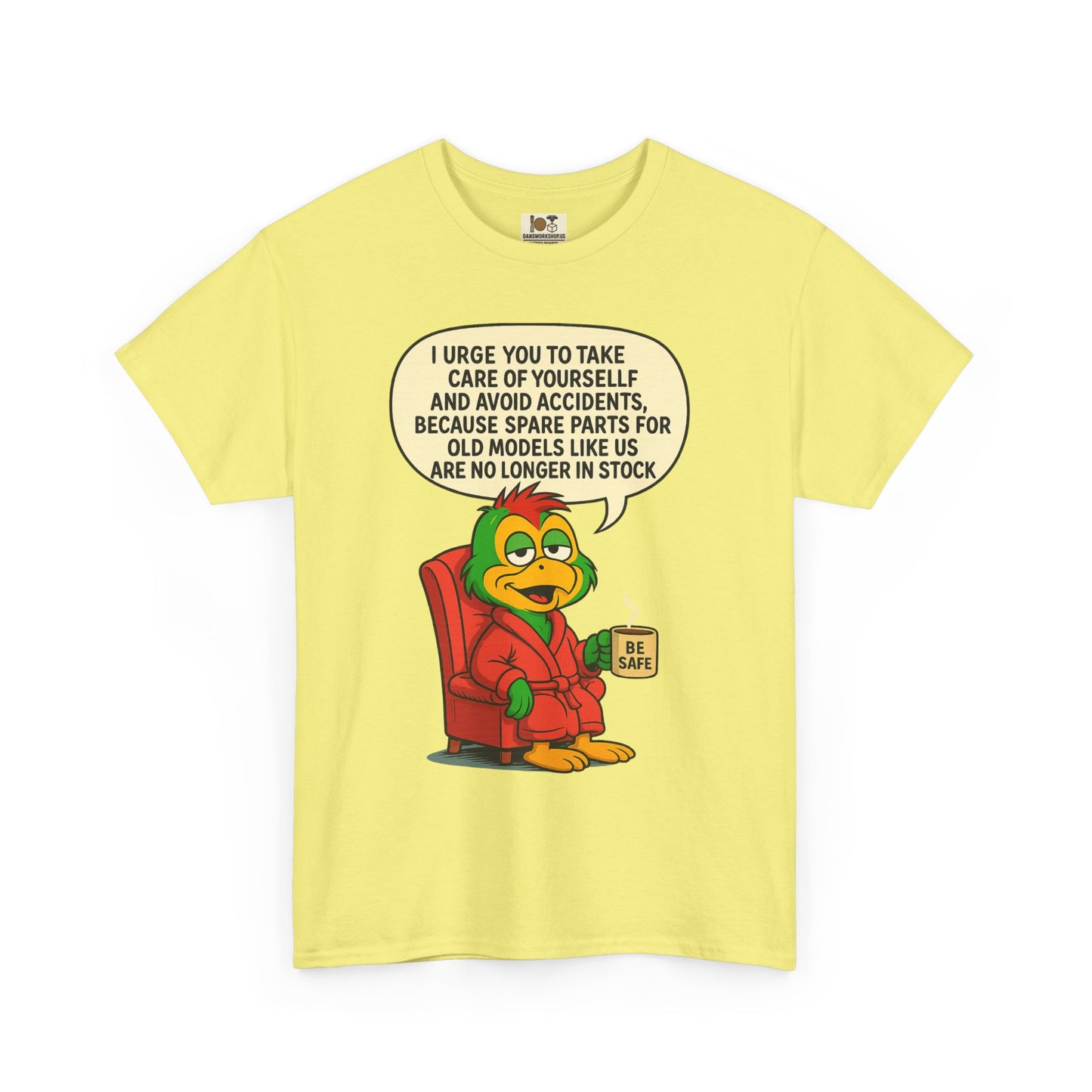 Funny Vintage Cartoon Tee, Unisex Heavy Cotton Shirt, Humorous Gift, Casual Wear, Birthday,or Just Because