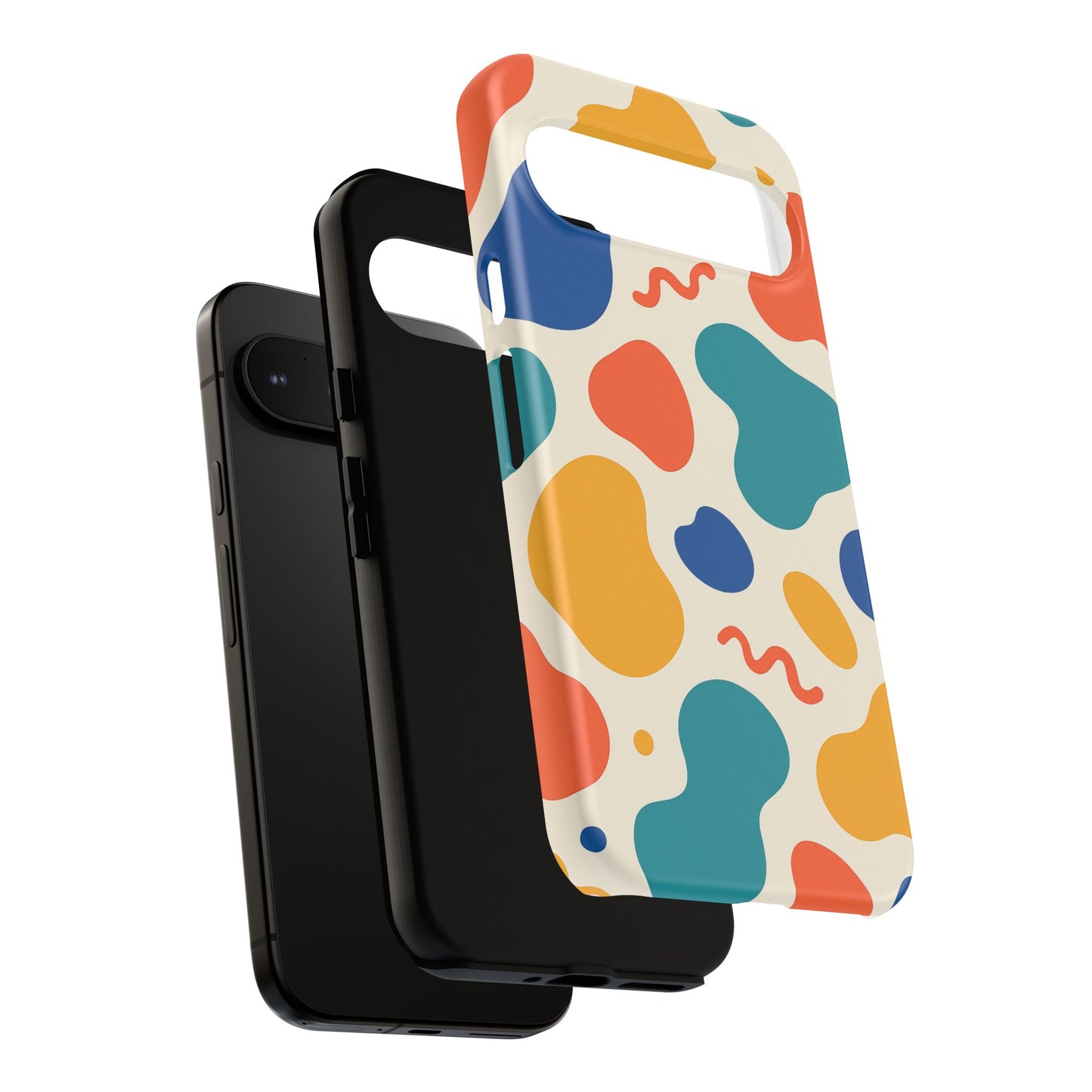 Colorful Phone Case with Abstract Design, Stylish Phone Cover, Trendy Tech Accessory for Her, Unique Gift Idea, Fun Patterned Case
