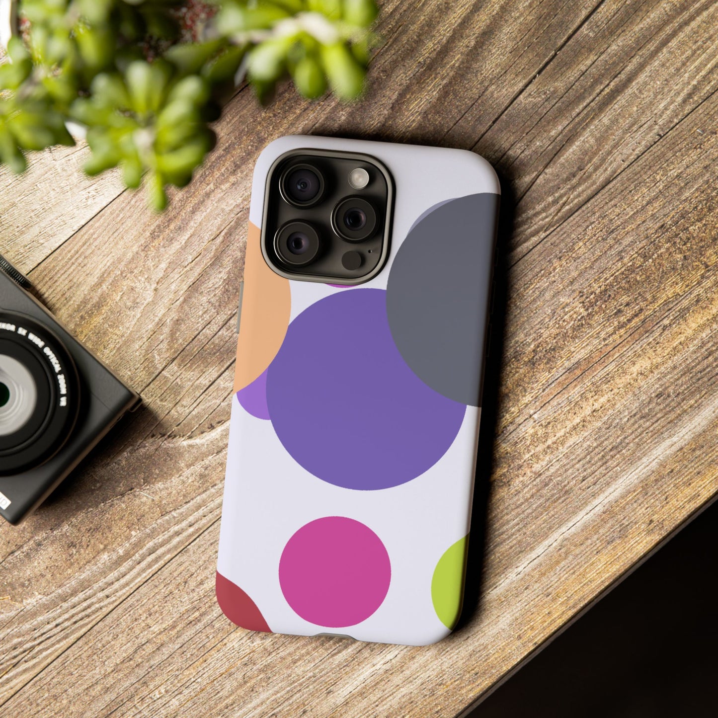 Colorful Geometric Phone Case, Bold Protective Cover for iPhone, Unique Gift for Trendy Teens, Fun Customizable Cases, Modern Design