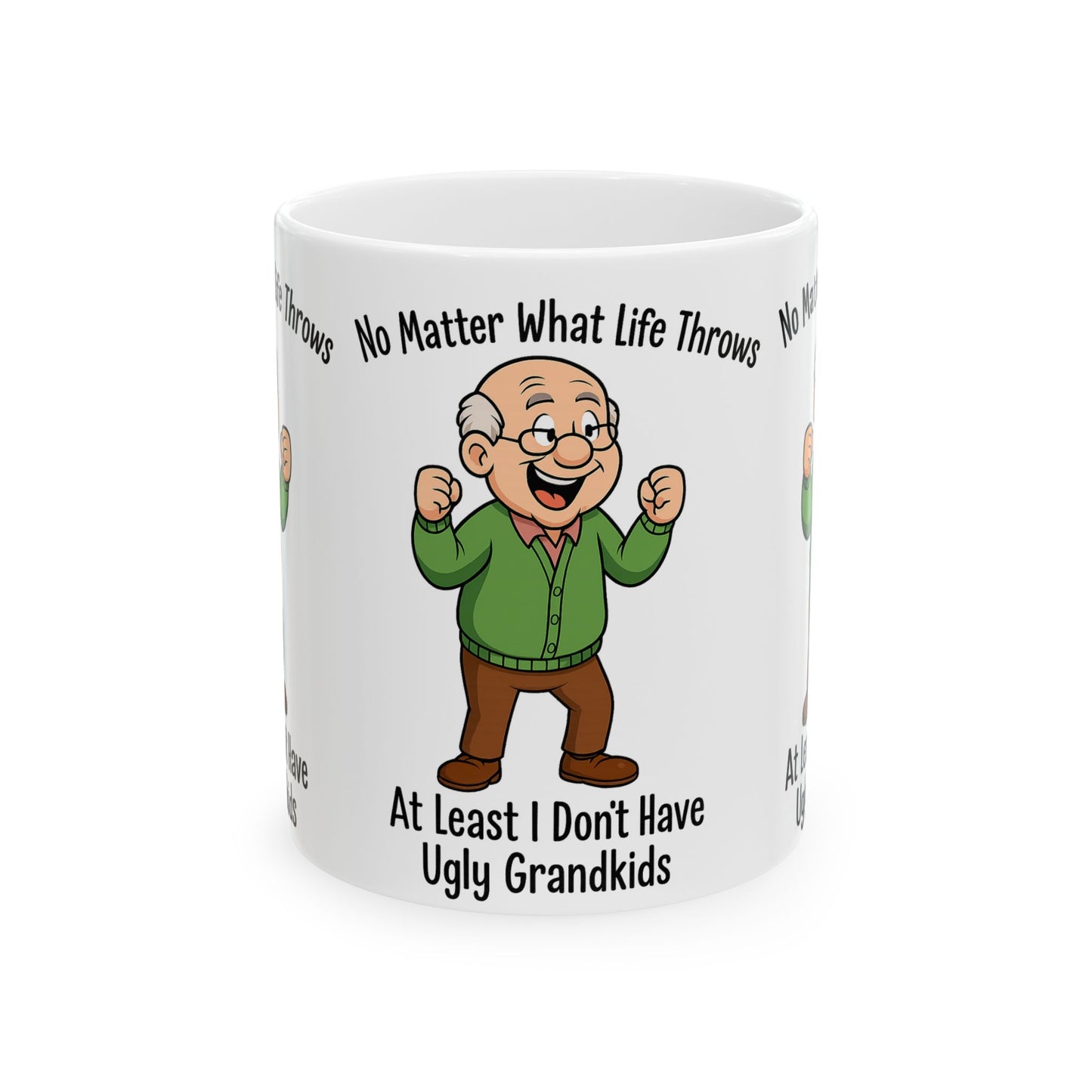Humorous Grandpa Ceramic Mug - Funny Gift for Grandparents, Coffee Mug for Family, Birthday Gift, Holiday Present, Tea Cup