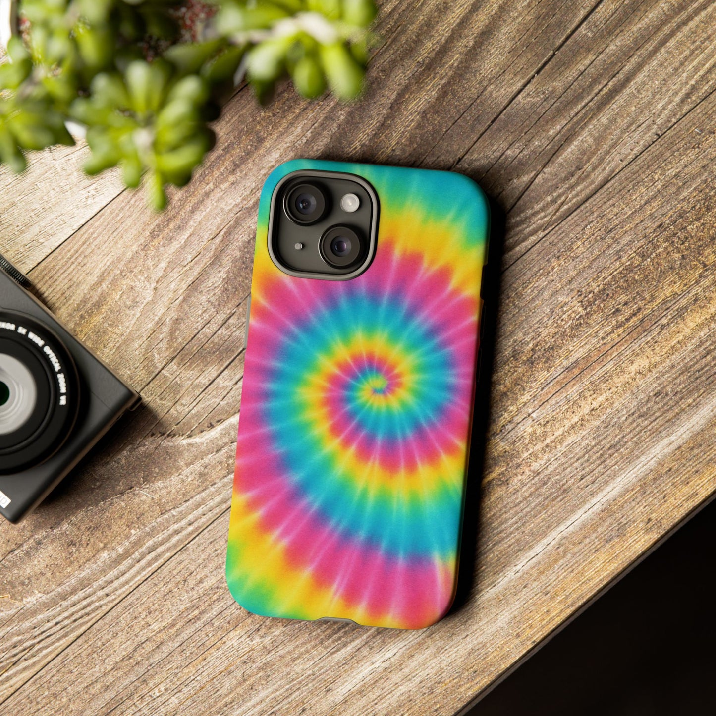 Colorful Tie-Dye Phone Case, Vibrant Phone Cover, Boho Style Accessory, Gift for Teens, Trendy Phone Accessories