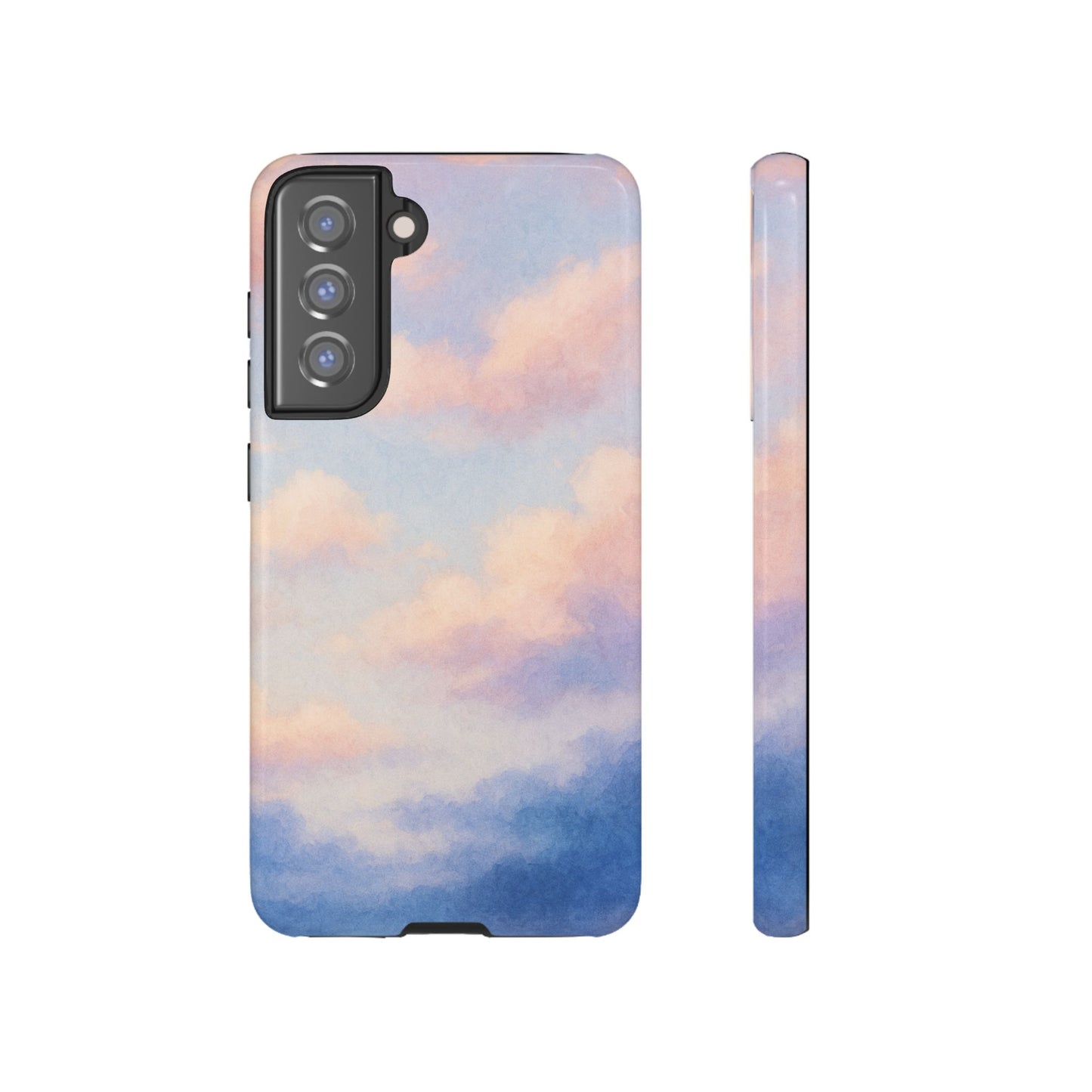 Sky Blue Cloud Phone Case, Tough Phone Cover, Aesthetic Cell Phone Accessory, Gift for Teen, Trendy Tech Protection