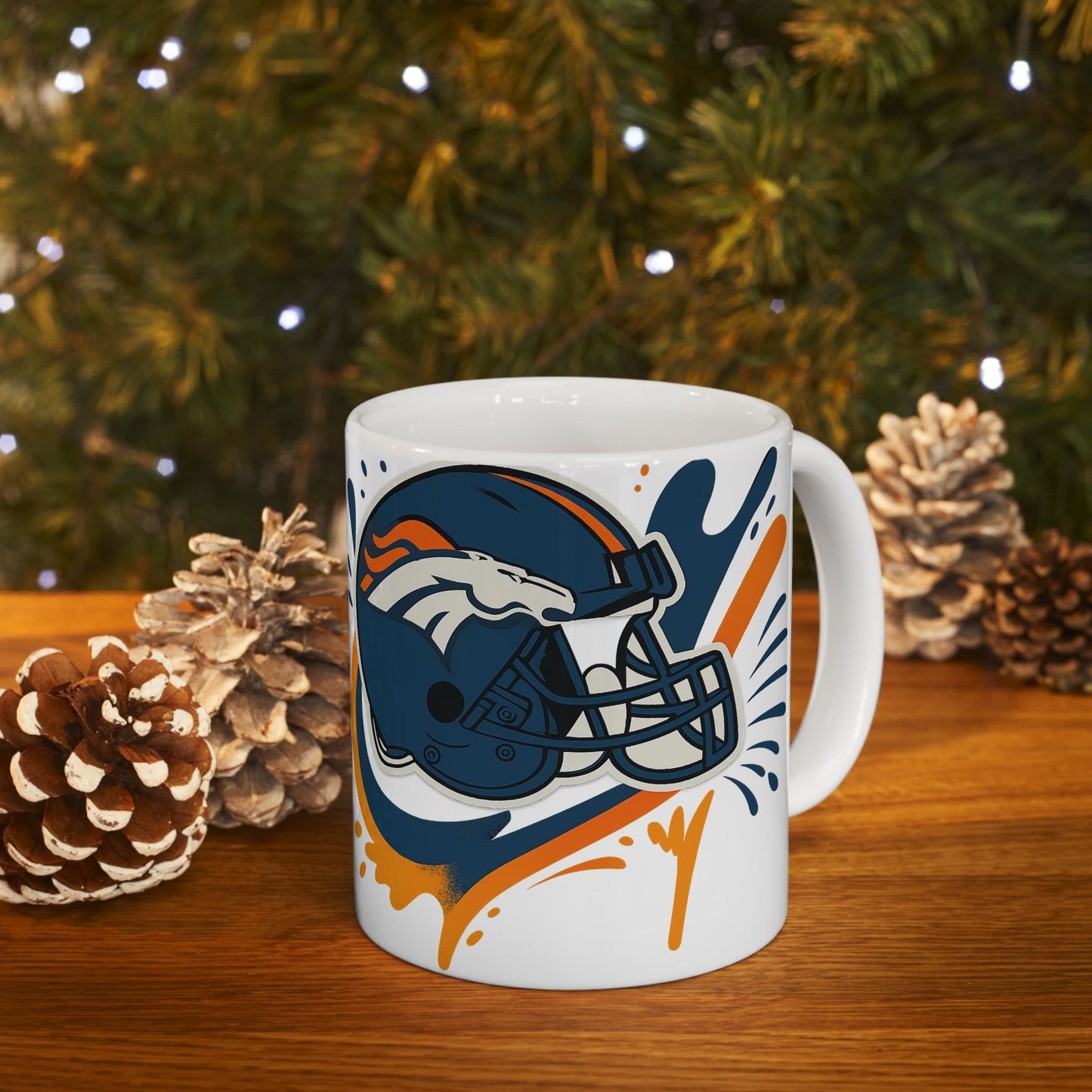 Denver Broncos Sports Ceramic Mug - Perfect for Game Day, NFL Fans, Gift for Him/Her, Team Spirit