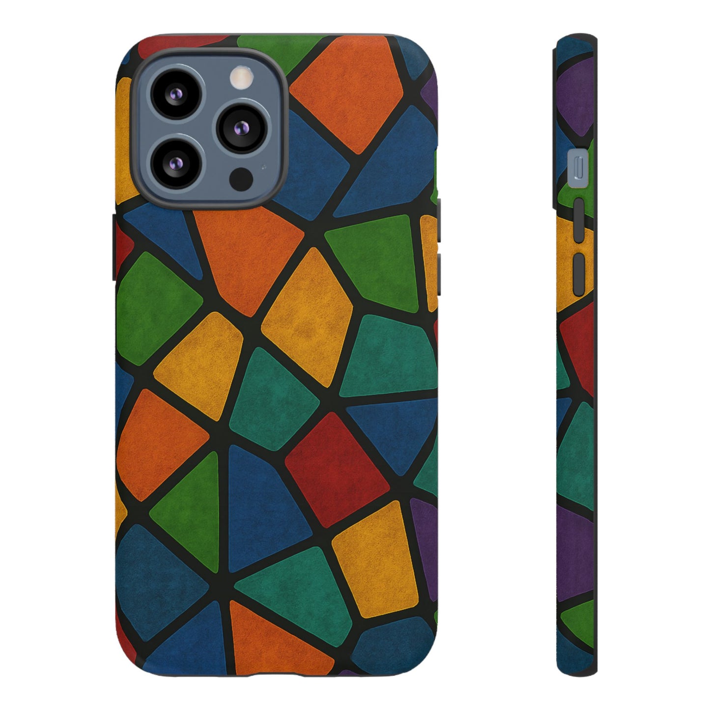 Colorful Mosaic Phone Case, Tough Cell Phone Cover, Vibrant Smartphone Protector, Unique Gift for Weddings, Birthday, Holidays