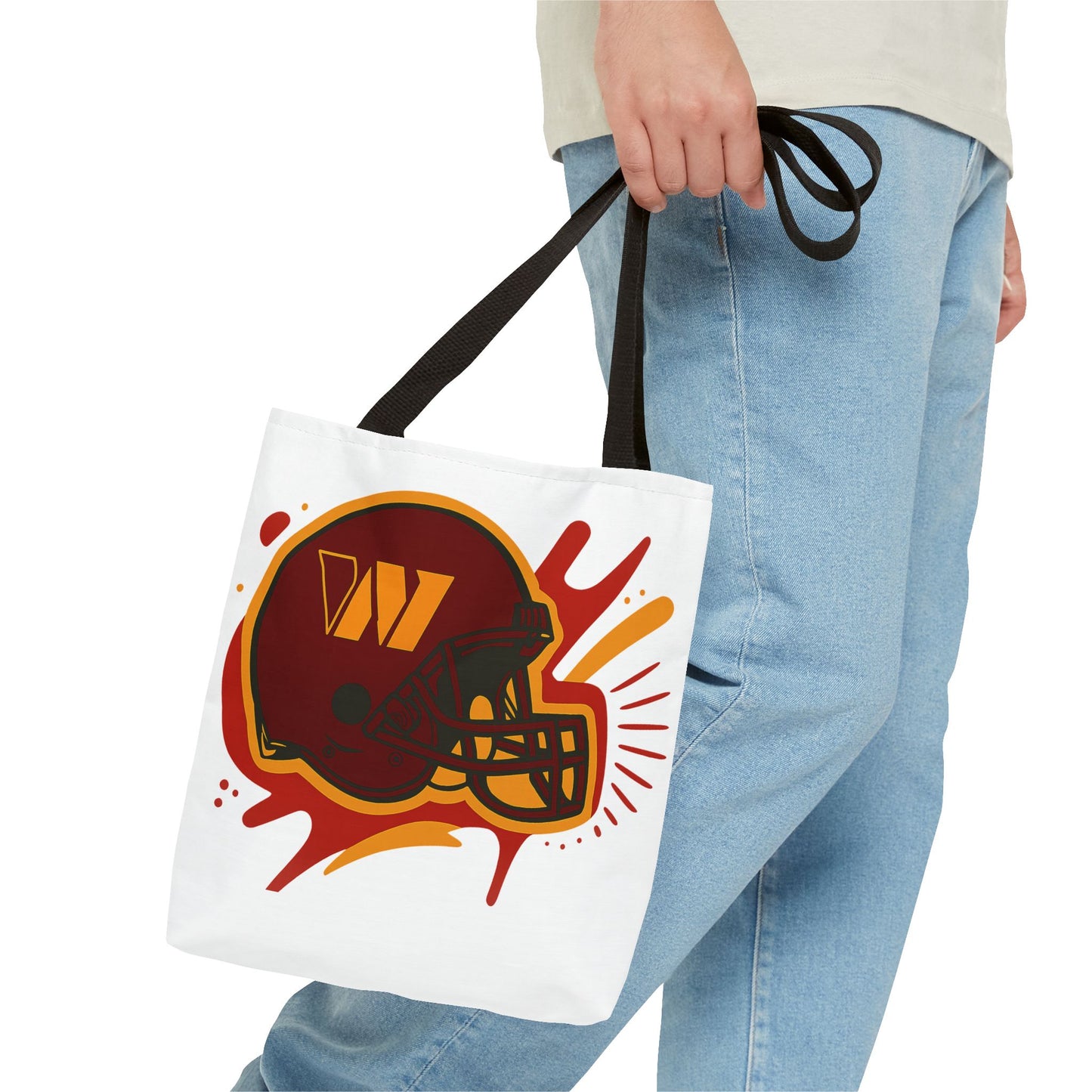 Sporty Tote Bag with Custom Football Helmet Design, Perfect for Game Day, Sports Enthusiasts, Gift for Fans, Everyday Use, Promotion