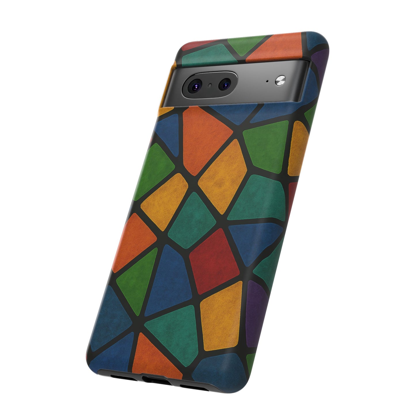 Colorful Mosaic Phone Case, Tough Cell Phone Cover, Vibrant Smartphone Protector, Unique Gift for Weddings, Birthday, Holidays