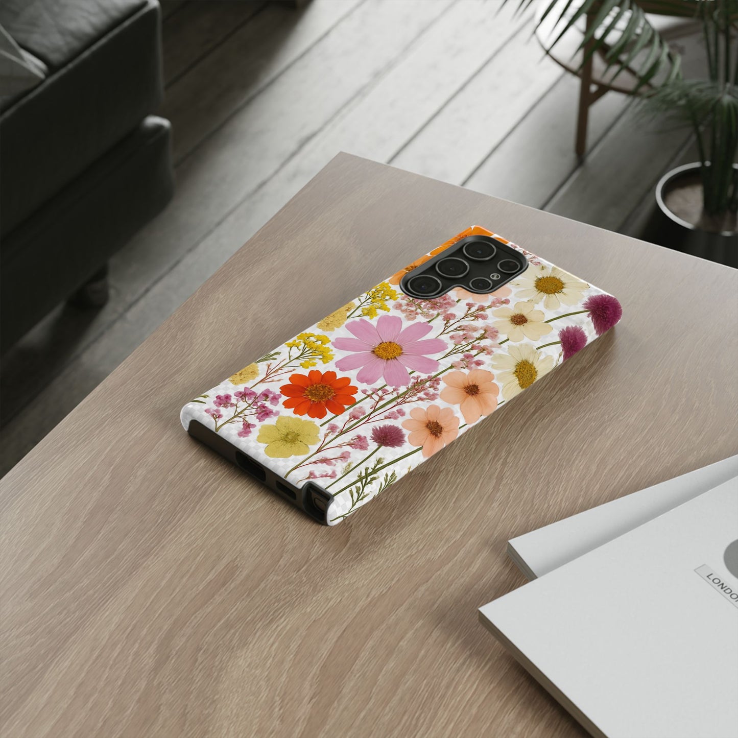 Floral Phone Case - Tough Cases, Stylish Protective Cover, Flower Design, Trendy Gift, Nature Lover Accessory, DRIED FLOWERS