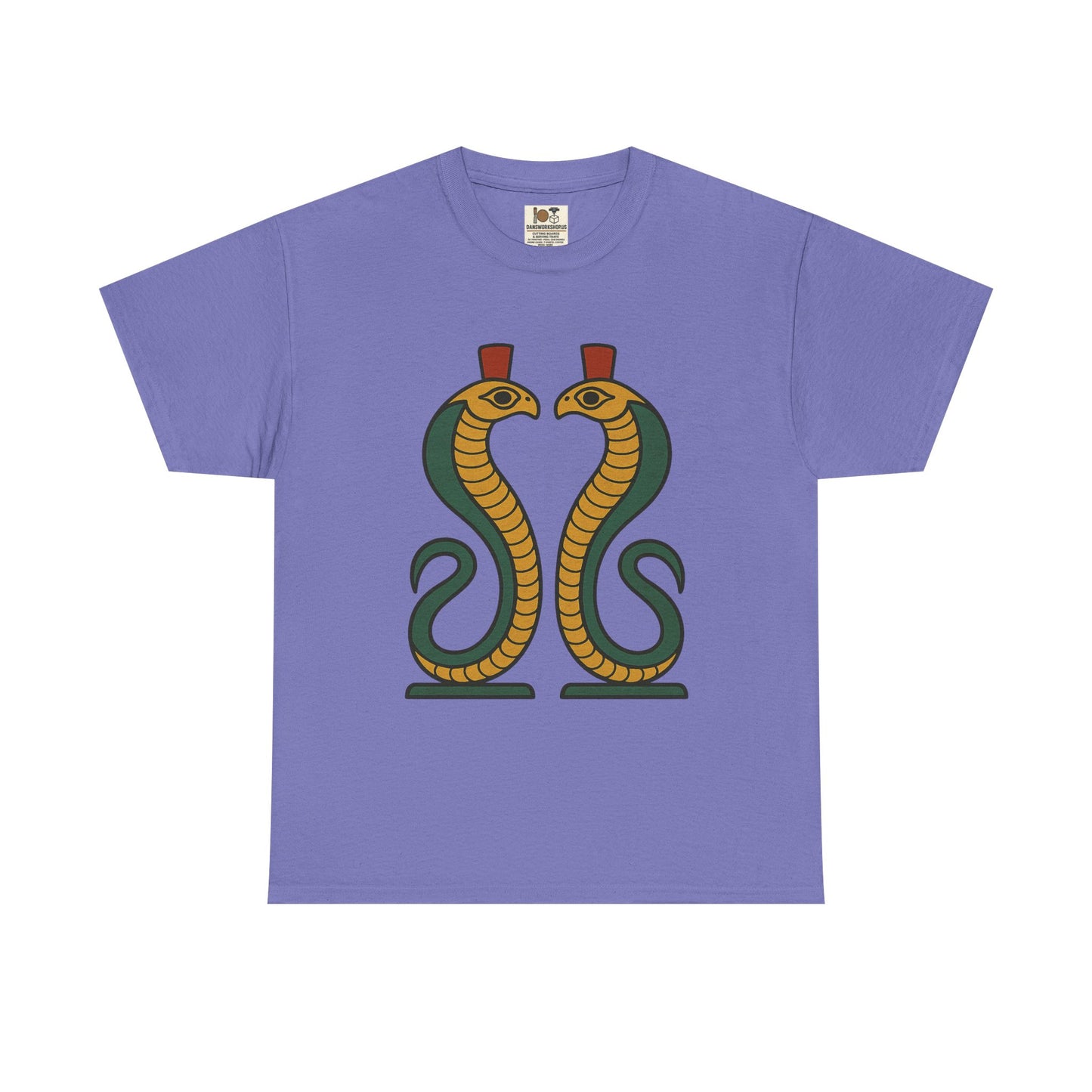 Cobra Graphic Tee - Unisex Heavy Cotton T-Shirt, Vintage Snake T-Shirt, Cool Graphic Tee, Animal Lover Gift, Summer Casual Wear, Egyptian