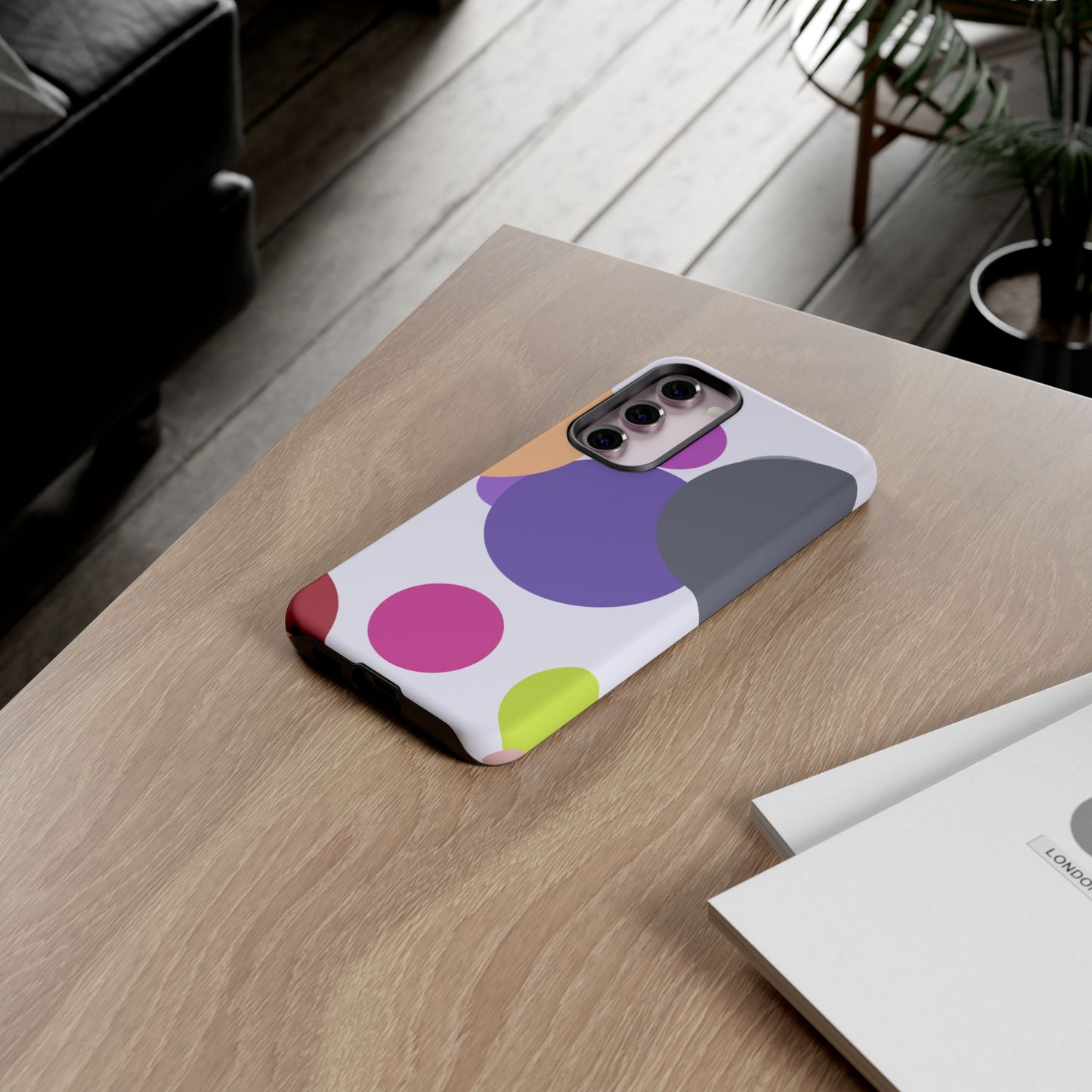 Colorful Geometric Phone Case, Bold Protective Cover for iPhone, Unique Gift for Trendy Teens, Fun Customizable Cases, Modern Design