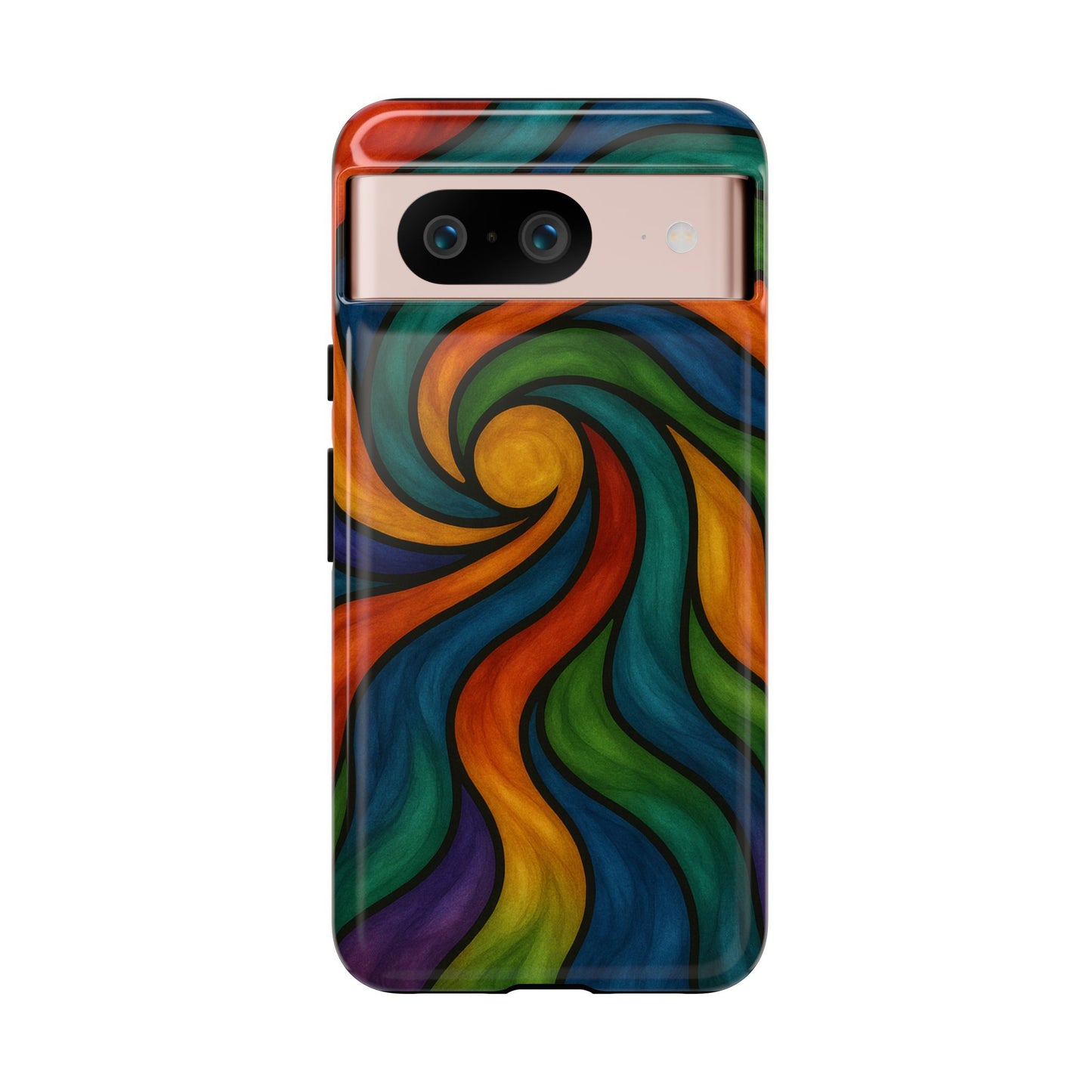 Colorful Swirl Phone Case | Tough Cases, Vibrant Design, Gift for Art Lovers, Funky Case, Unique Phone Accessories