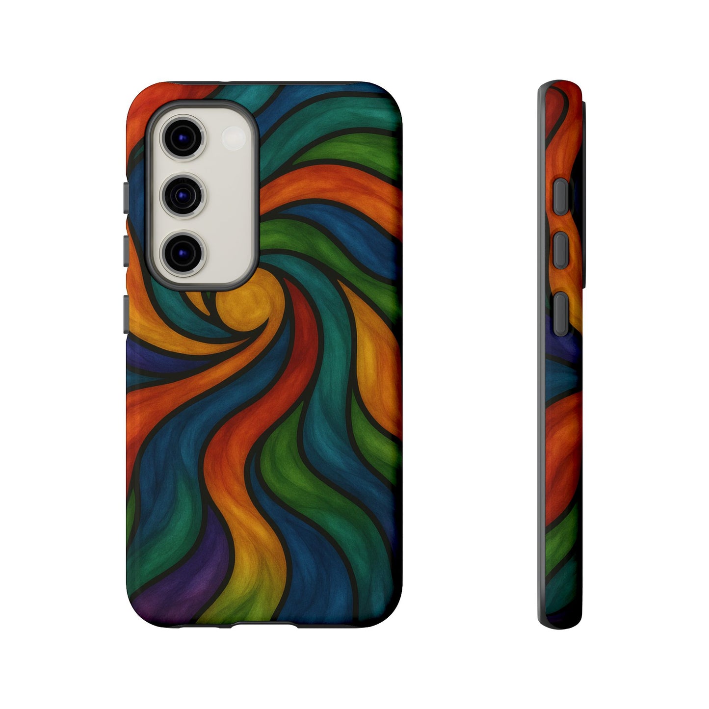 Colorful Swirl Phone Case | Tough Cases, Vibrant Design, Gift for Art Lovers, Funky Case, Unique Phone Accessories