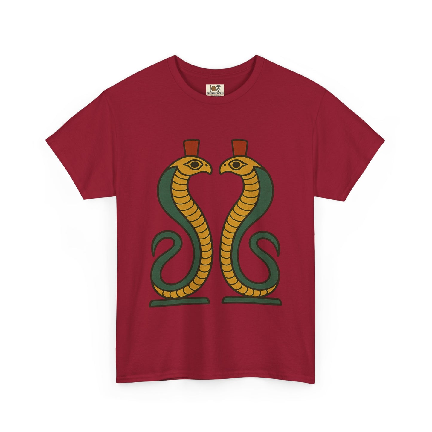 Cobra Graphic Tee - Unisex Heavy Cotton T-Shirt, Vintage Snake T-Shirt, Cool Graphic Tee, Animal Lover Gift, Summer Casual Wear, Egyptian
