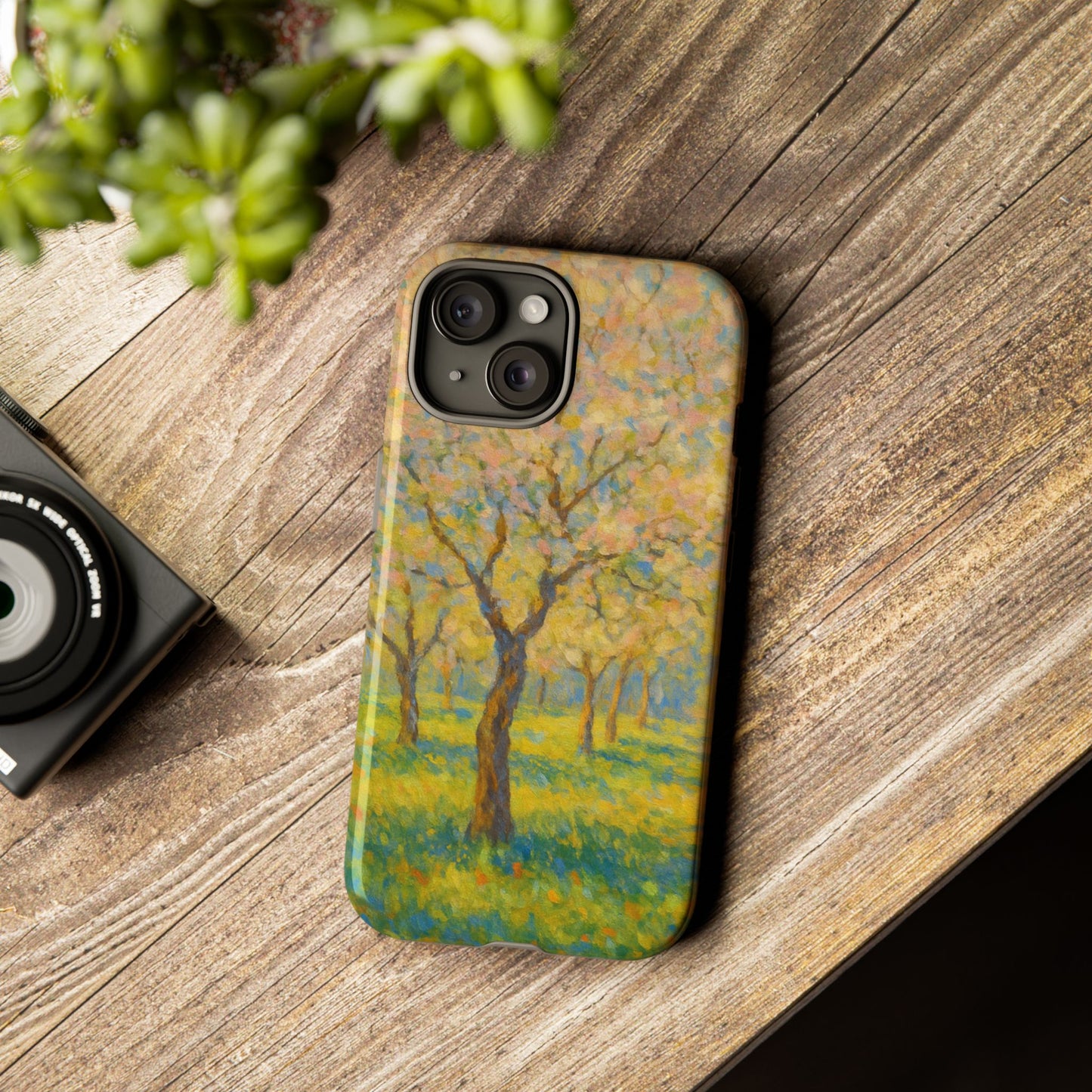 Artistic Phone Case, Tough Phone Case, Flower Tree Case, Spring Decor, Unique Phone Cover, Nature Lover Gift