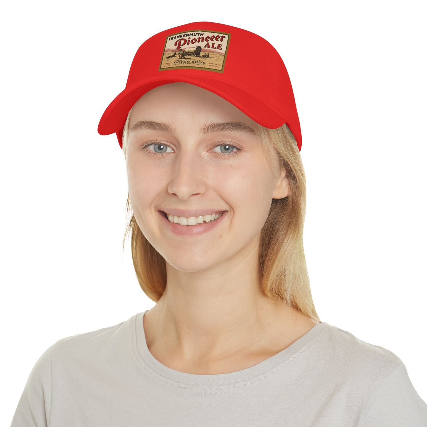 Vintage Pioneer Ale Baseball Cap - Red Adjustable Hat, Great for Breweries, Outdoor Events, Gifts, and Casual Wear
