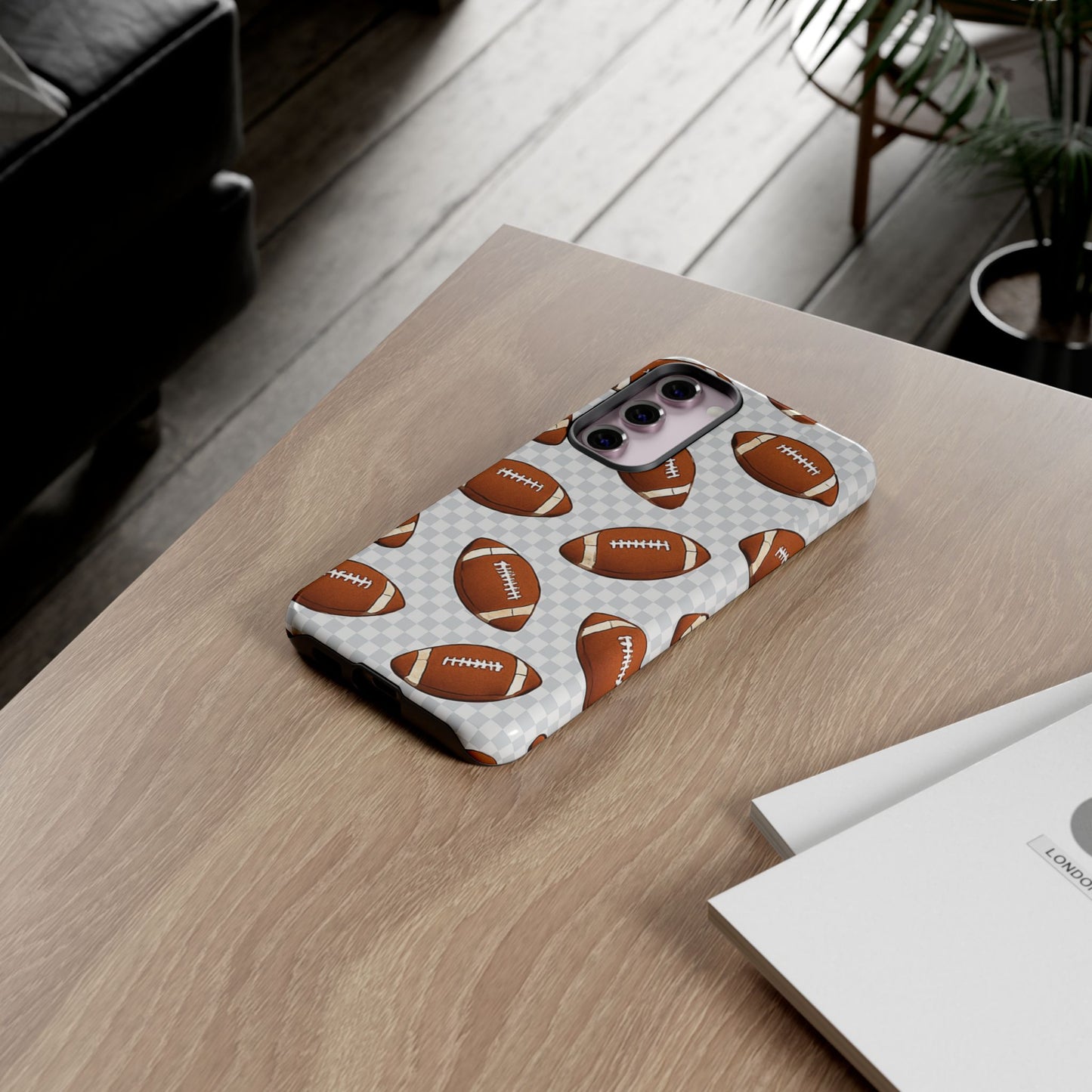 Football Phone Case, Tough Cases for Sports Fans, Unique Gift for Football Lovers, Protective Decor, Athletic Accessories