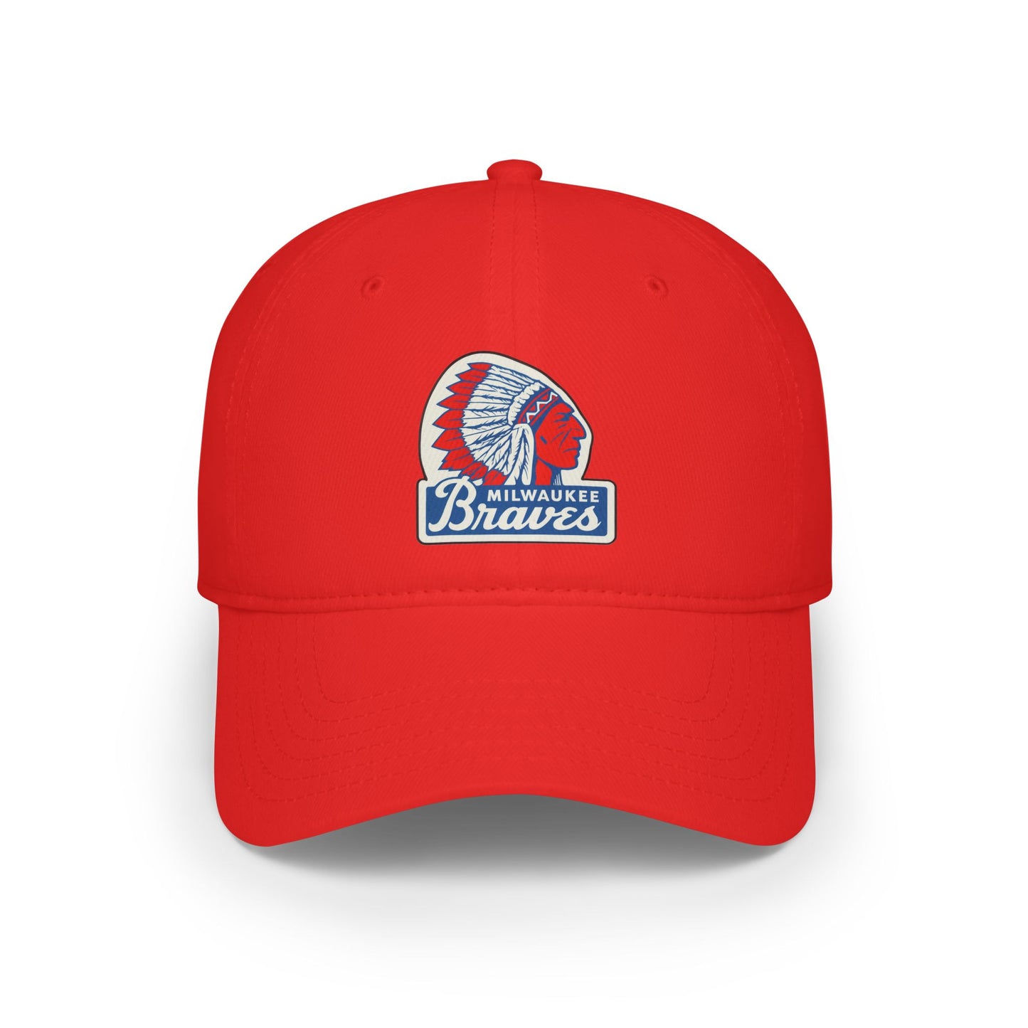 Vintage Milwaukee Braves Baseball Cap, Low Profile Hat, Sports Fan Gift, Casual Wear, Team Apparel, Red Cap