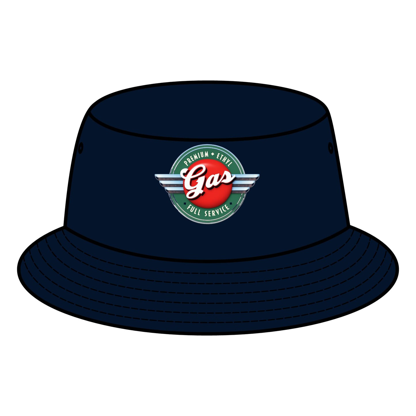 Retro Gas Station Bucket Hat, Summer Accessory, Festival Hat, Gift for Him, Outdoor Headwear