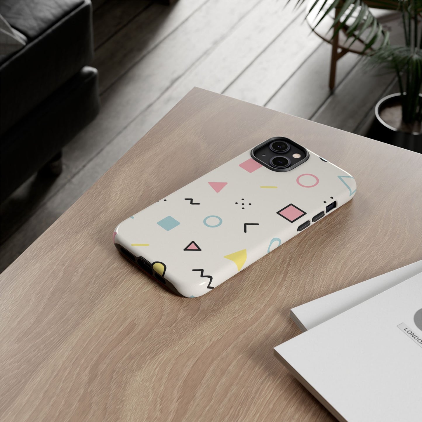 Geometric Phone Case - Stylish Tough Cases for Trendsetters, Unique Phone Covers, Modern Accessories, Gift Ideas for Her