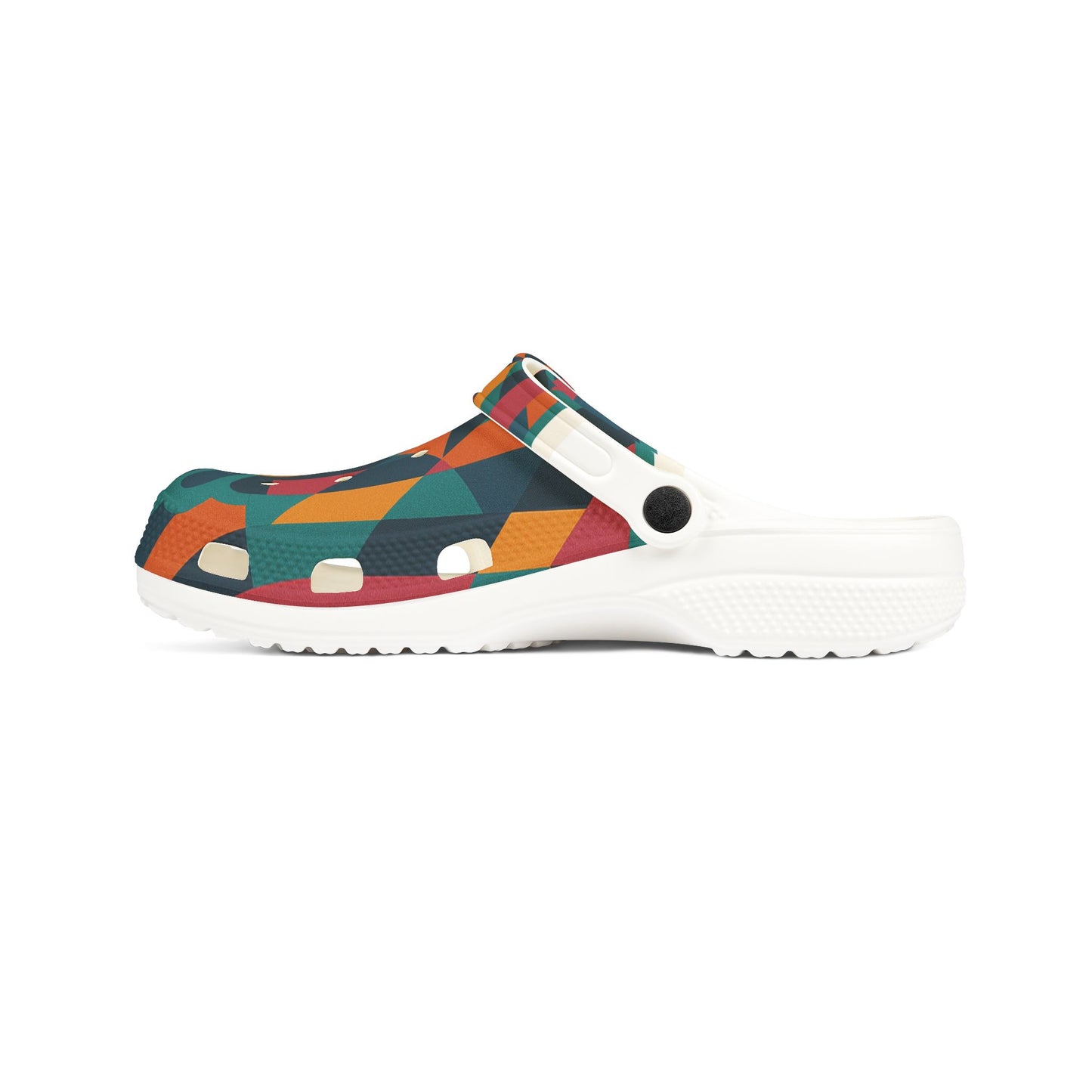 Vibrant Patterned Clogs - Fun EVA Foam Shoes for Comfort and Style, Summer Footwear, Festival Shoes, Colorful Garden Clogs, Unique Slide Ons