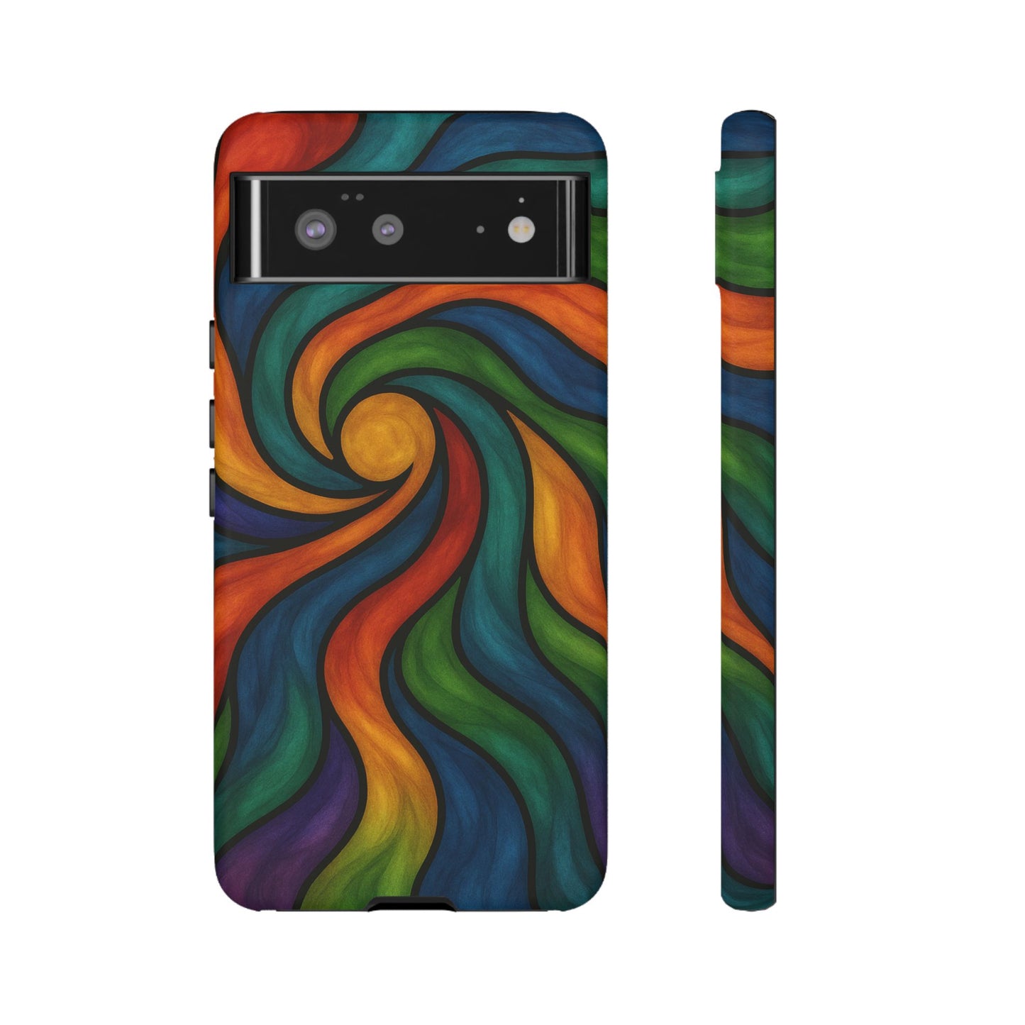 Colorful Swirl Phone Case | Tough Cases, Vibrant Design, Gift for Art Lovers, Funky Case, Unique Phone Accessories