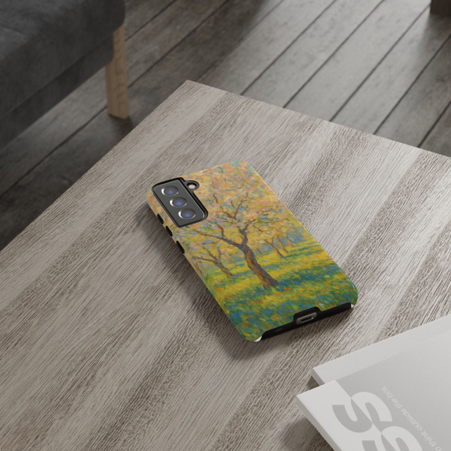 Artistic Phone Case, Tough Phone Case, Flower Tree Case, Spring Decor, Unique Phone Cover, Nature Lover Gift