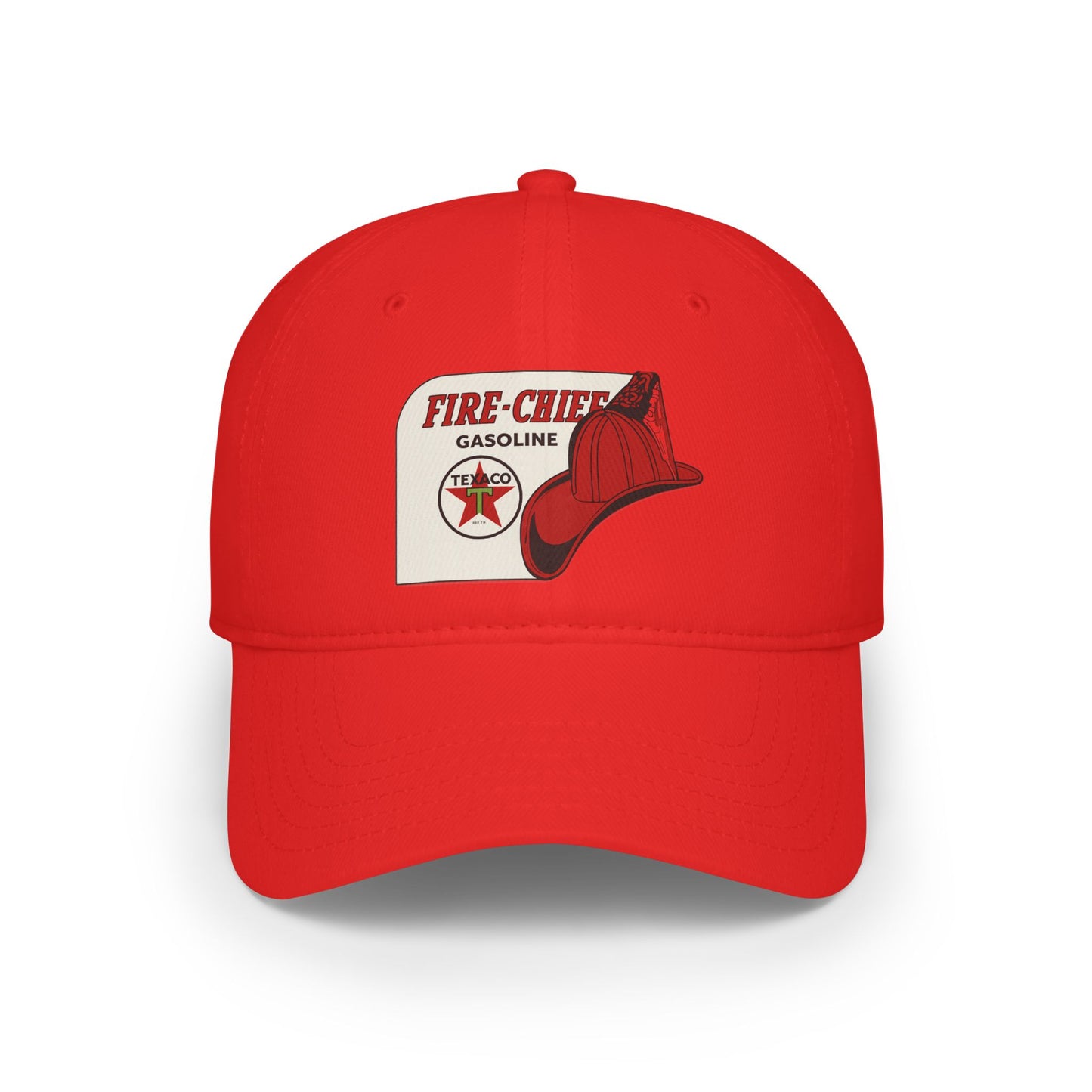 Vintage Fire Chief Baseball Cap, Ideal for Firefighters, Red Hat, Gasoline Logo Cap, Unique Gift for Men and Women