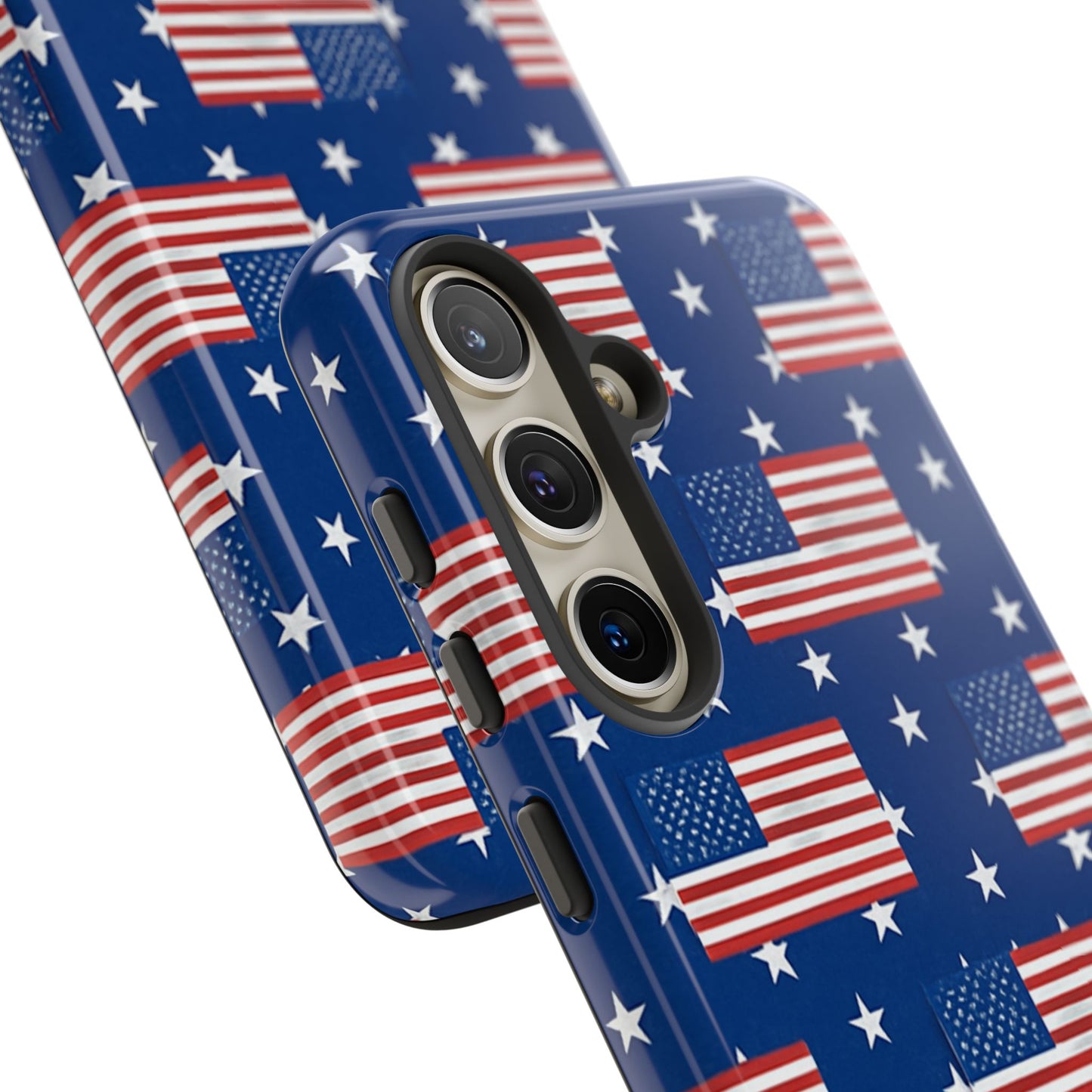 Patriotic Phone Case, Independence Day Accessories, American Flag Design, Star-Spangled Cover, Summer BBQ Gift