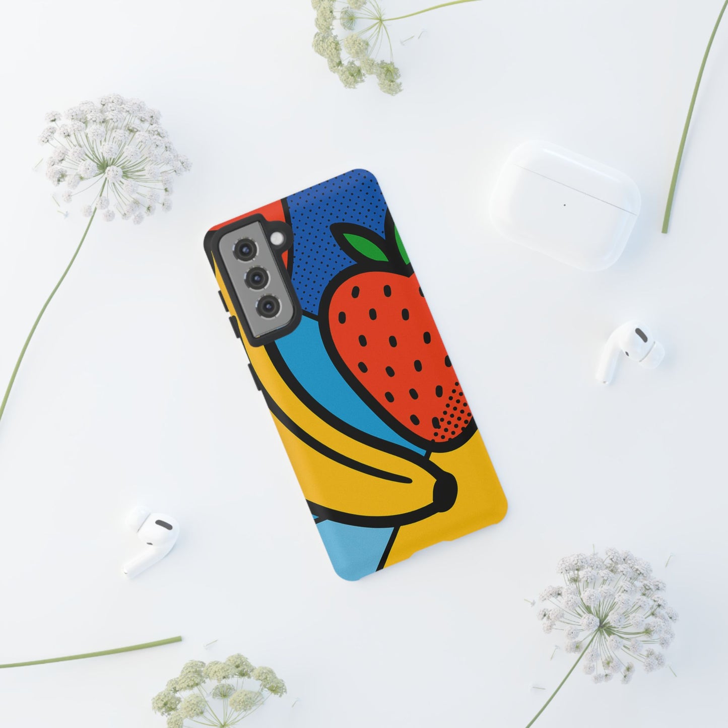 Colorful Fruit Phone Case - Tough Cases - Fun, Vibrant, Unique, Gifts for Friends, Summer Accessories, Trendy Phone Protector
