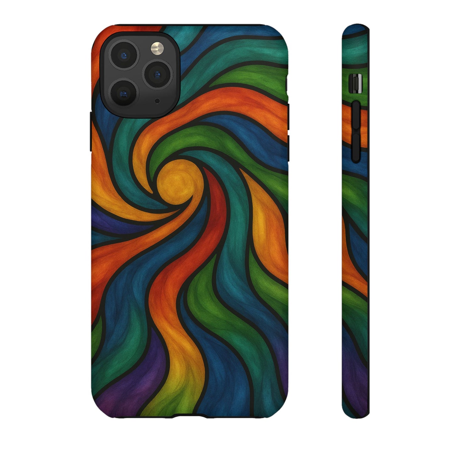 Colorful Swirl Phone Case | Tough Cases, Vibrant Design, Gift for Art Lovers, Funky Case, Unique Phone Accessories