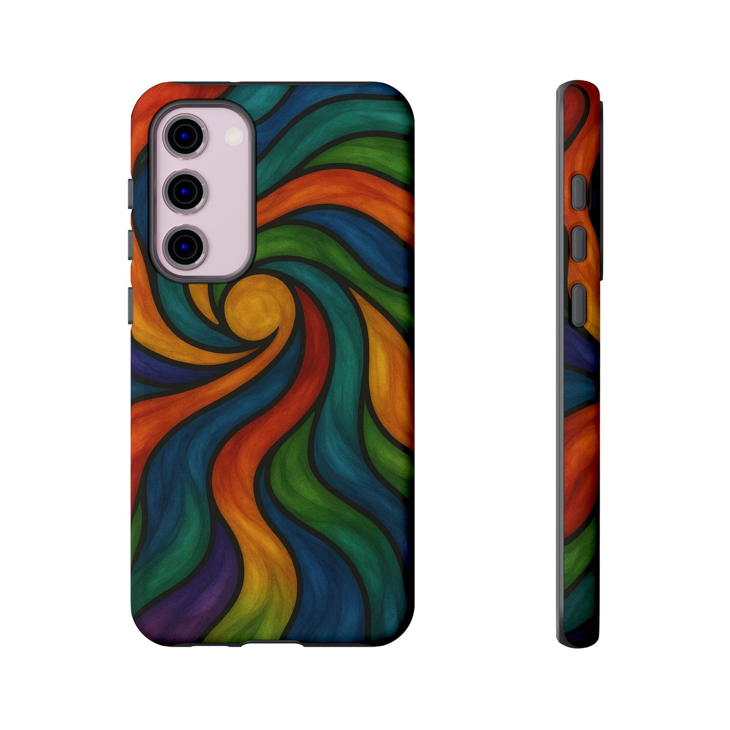 Colorful Swirl Phone Case | Tough Cases, Vibrant Design, Gift for Art Lovers, Funky Case, Unique Phone Accessories