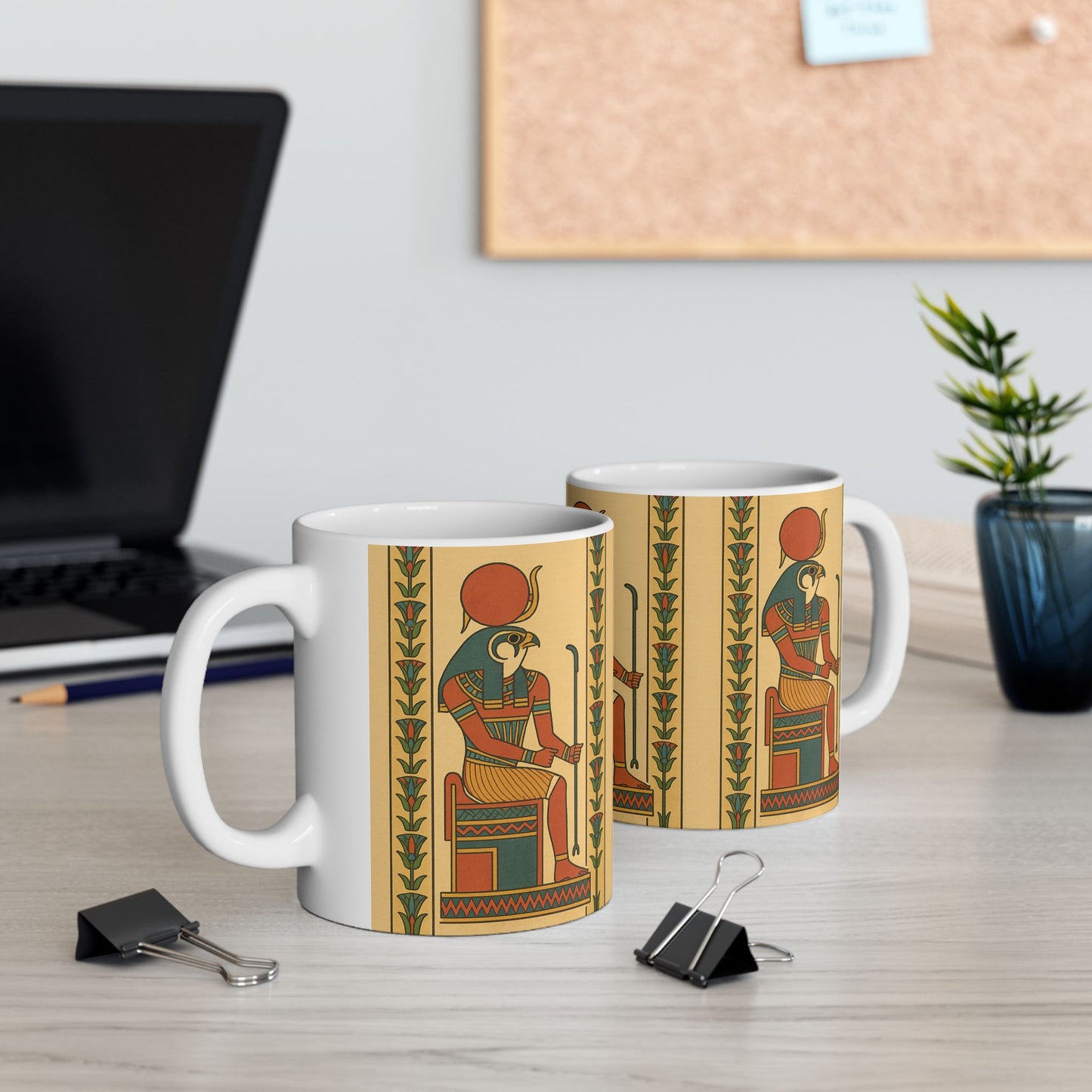 Egyptian Goddess Ceramic Mug - Unique Coffee Cup, Perfect for Gifts, Home Decor, Kitchen, Ancient Art Lovers, 11oz & 15oz
