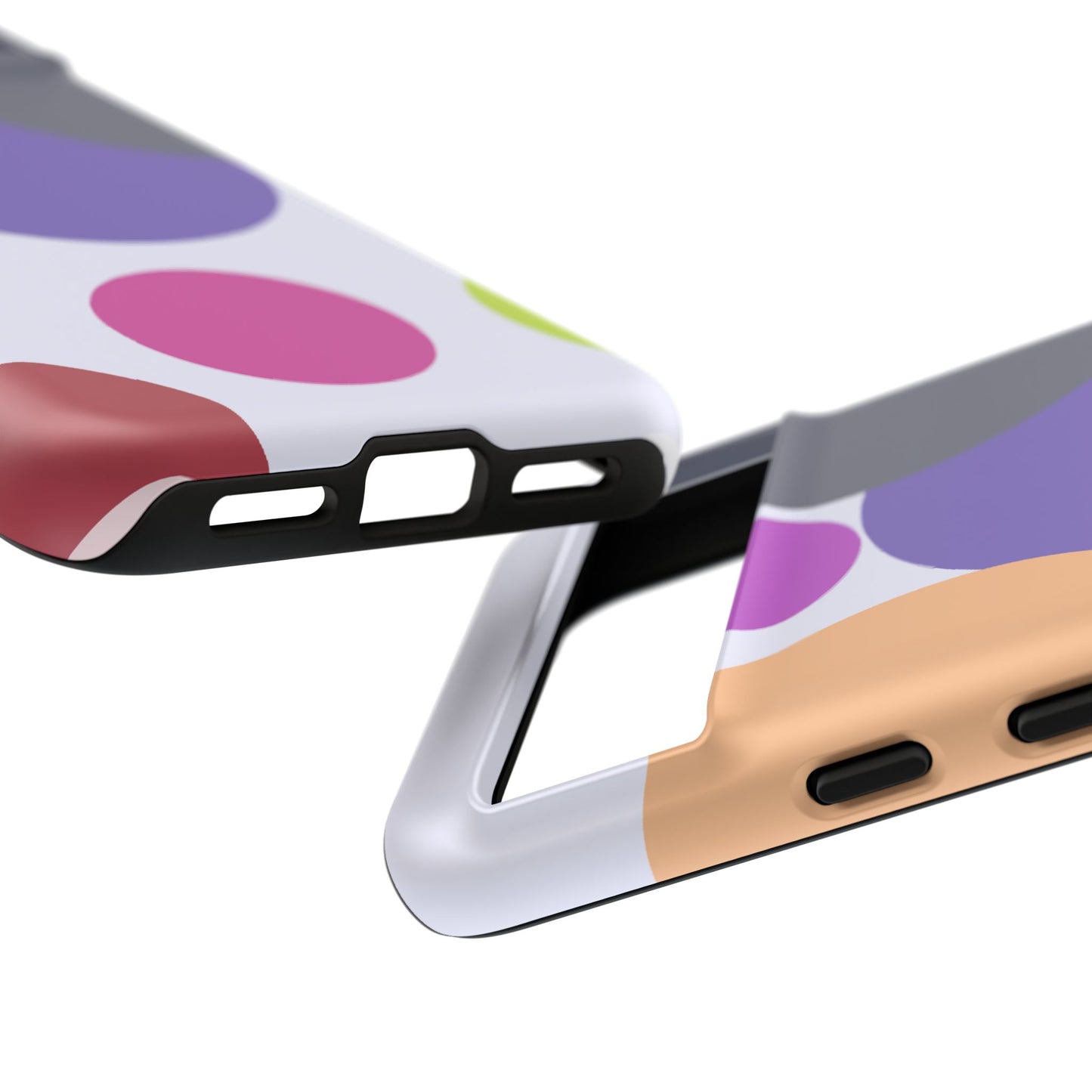 Colorful Geometric Phone Case, Bold Protective Cover for iPhone, Unique Gift for Trendy Teens, Fun Customizable Cases, Modern Design