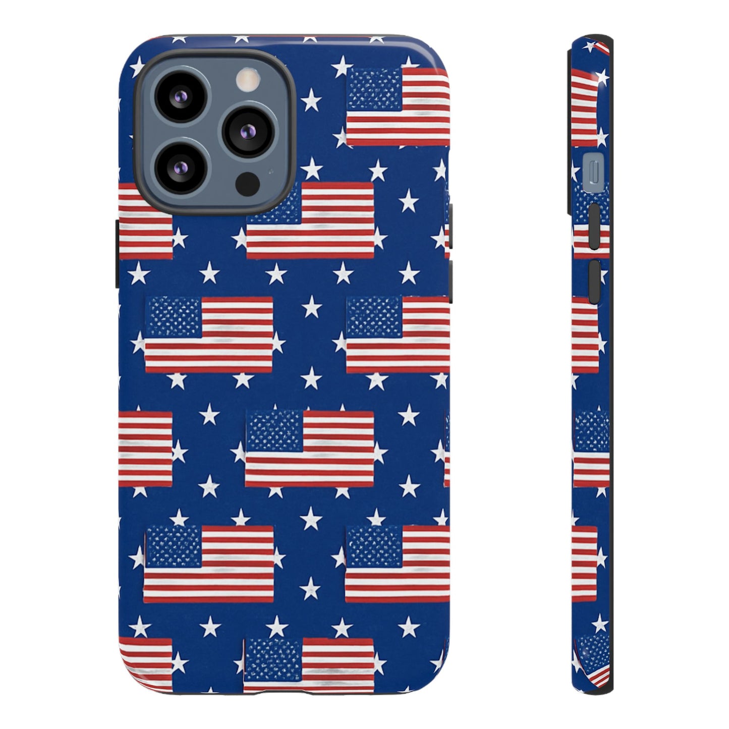 Patriotic Phone Case, Independence Day Accessories, American Flag Design, Star-Spangled Cover, Summer BBQ Gift